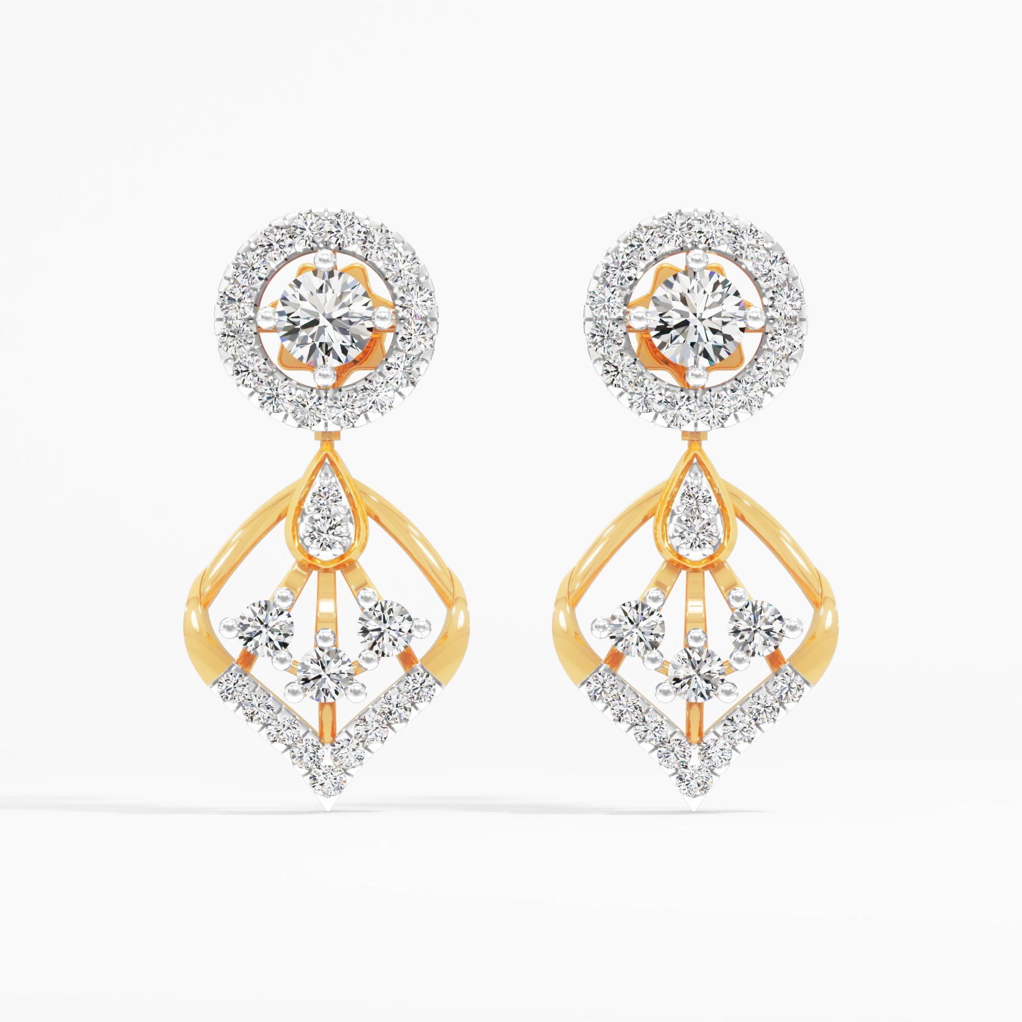 Raindrop Cascade Dangle Earrings