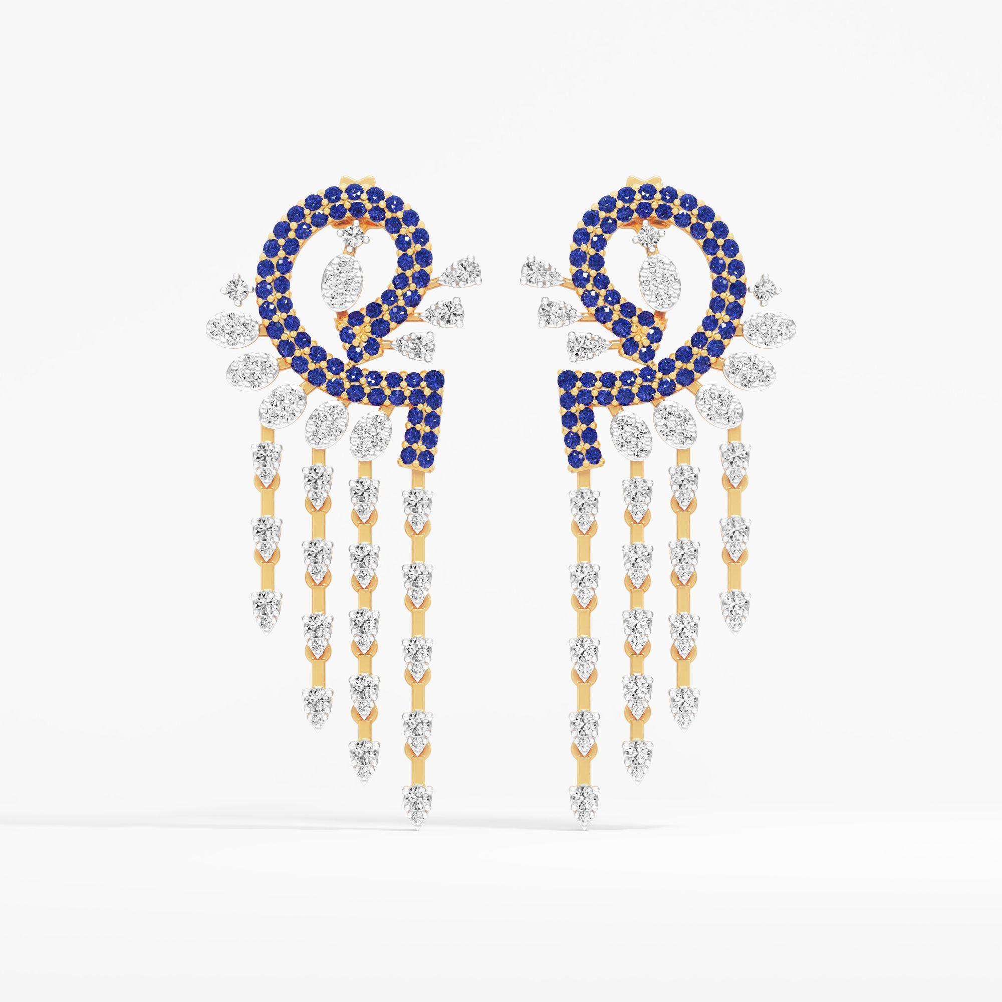 Dreamcatcher Swirl Dangle Earrings