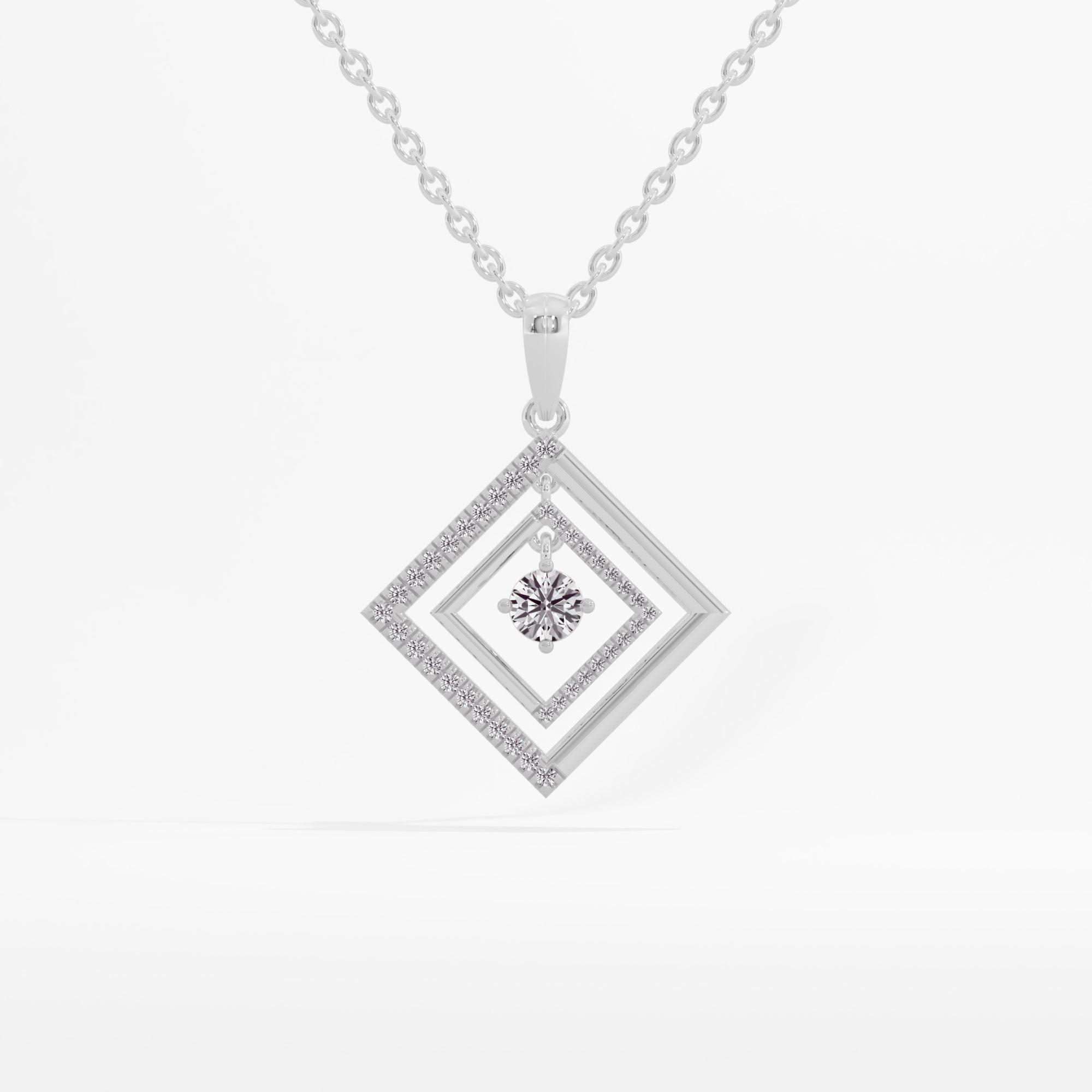 Squarora Solitaire Pendant