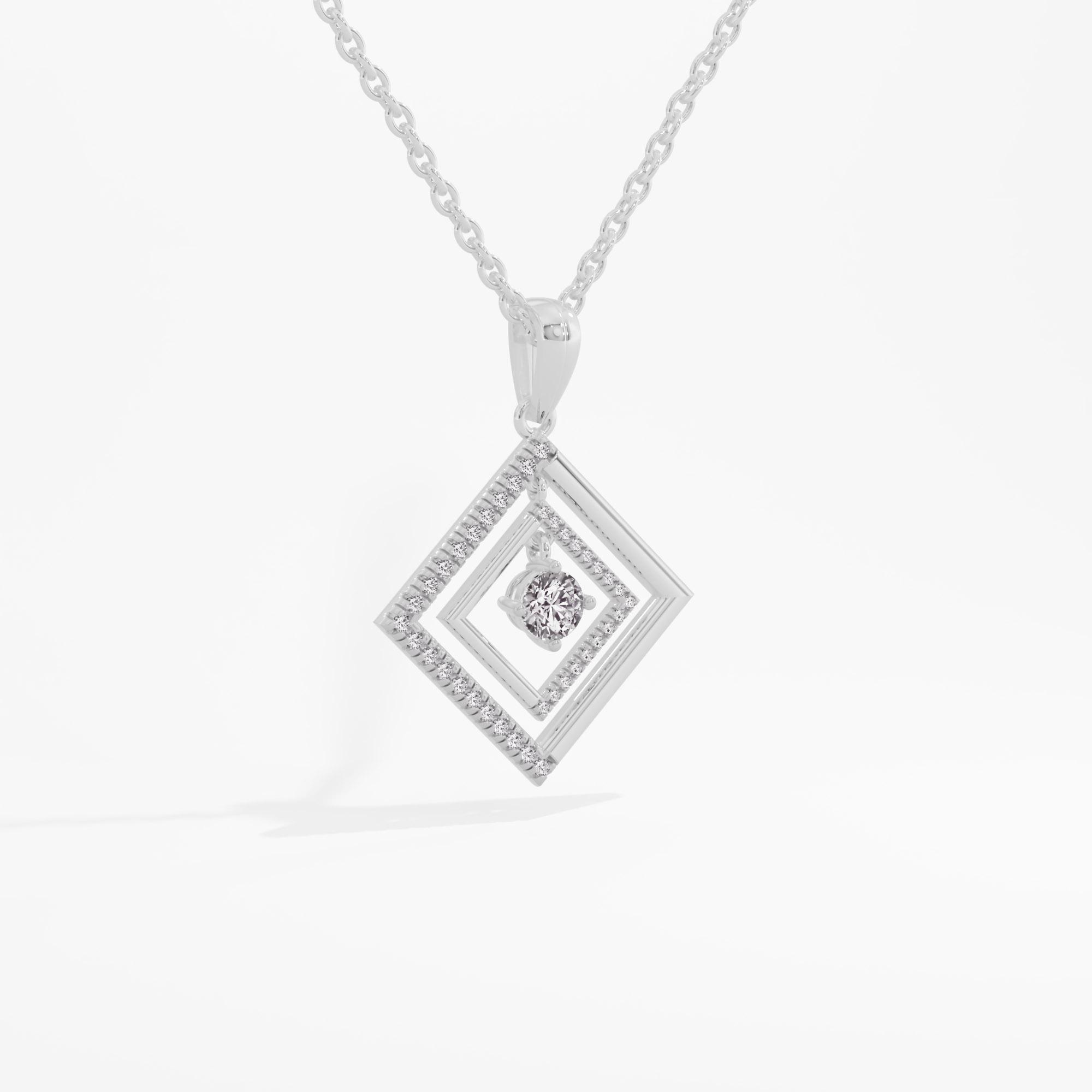 Squarora Solitaire Pendant