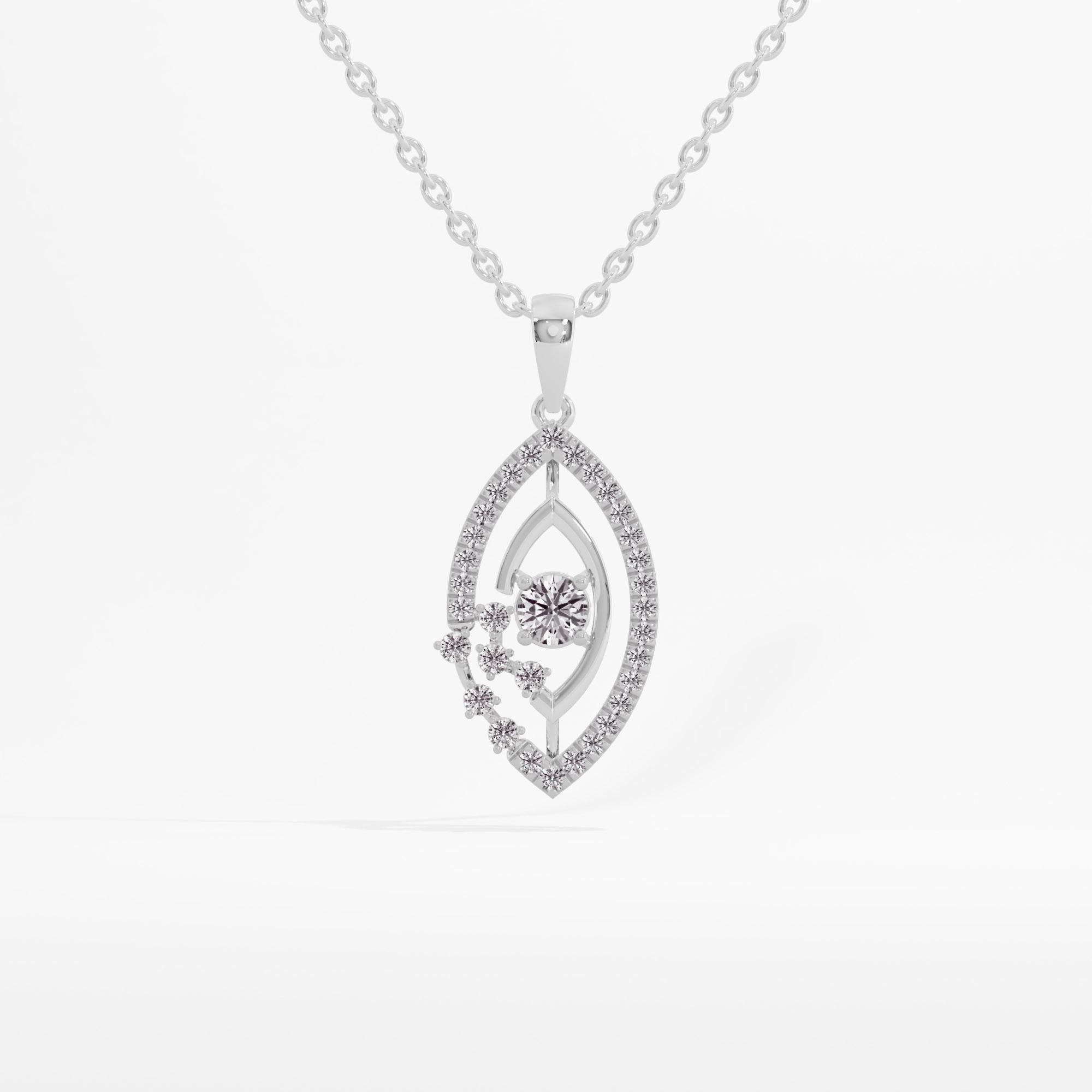 Splendid Scatter Solitaire Pendant