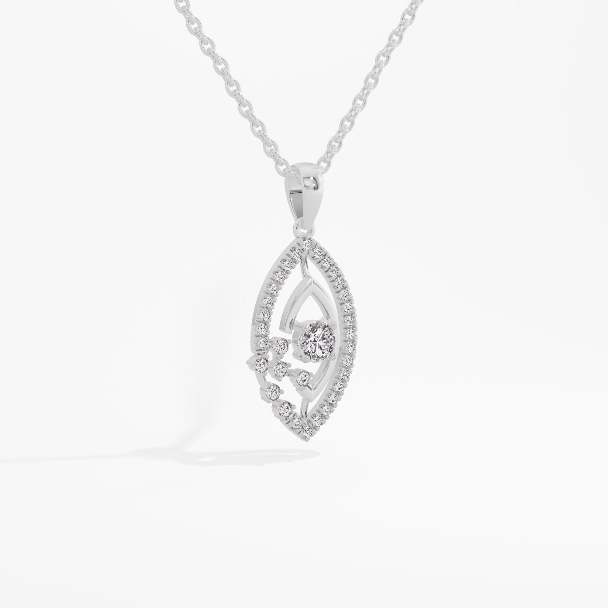 Splendid Scatter Solitaire Pendant