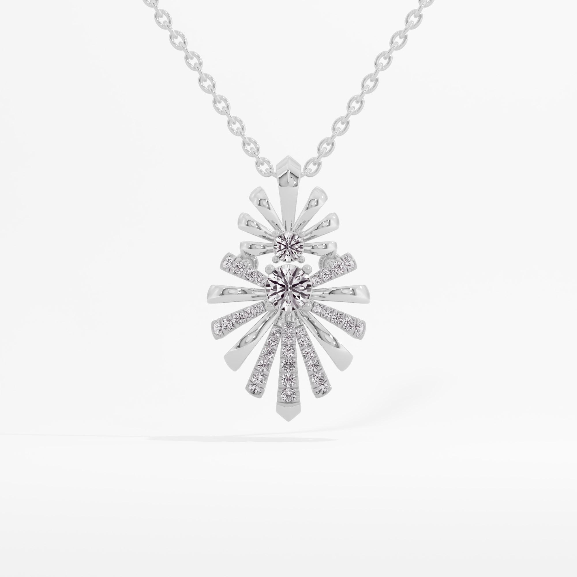 Gleaming Streak Solitaire Pendant