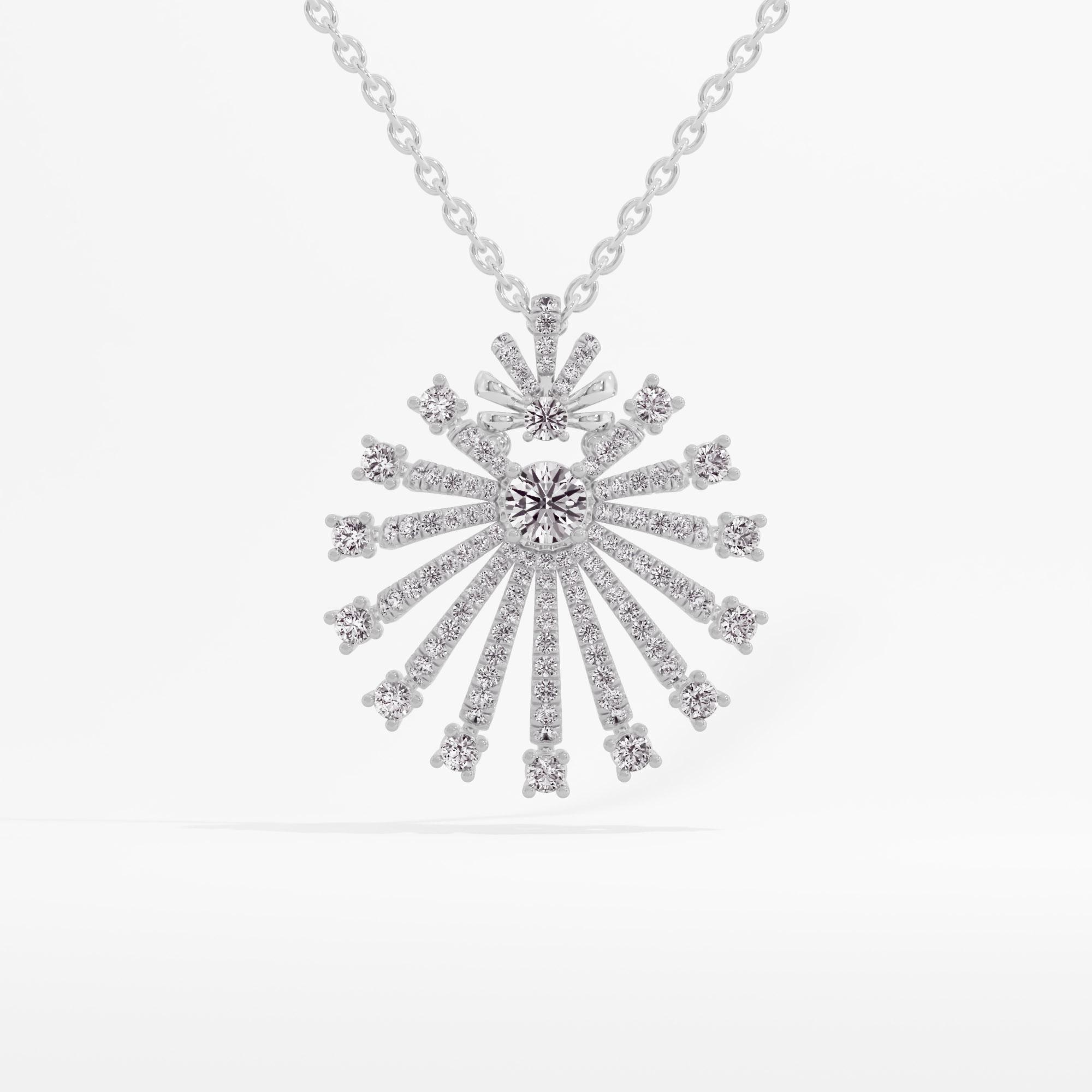 Glimmering Drift Solitaire Pendant