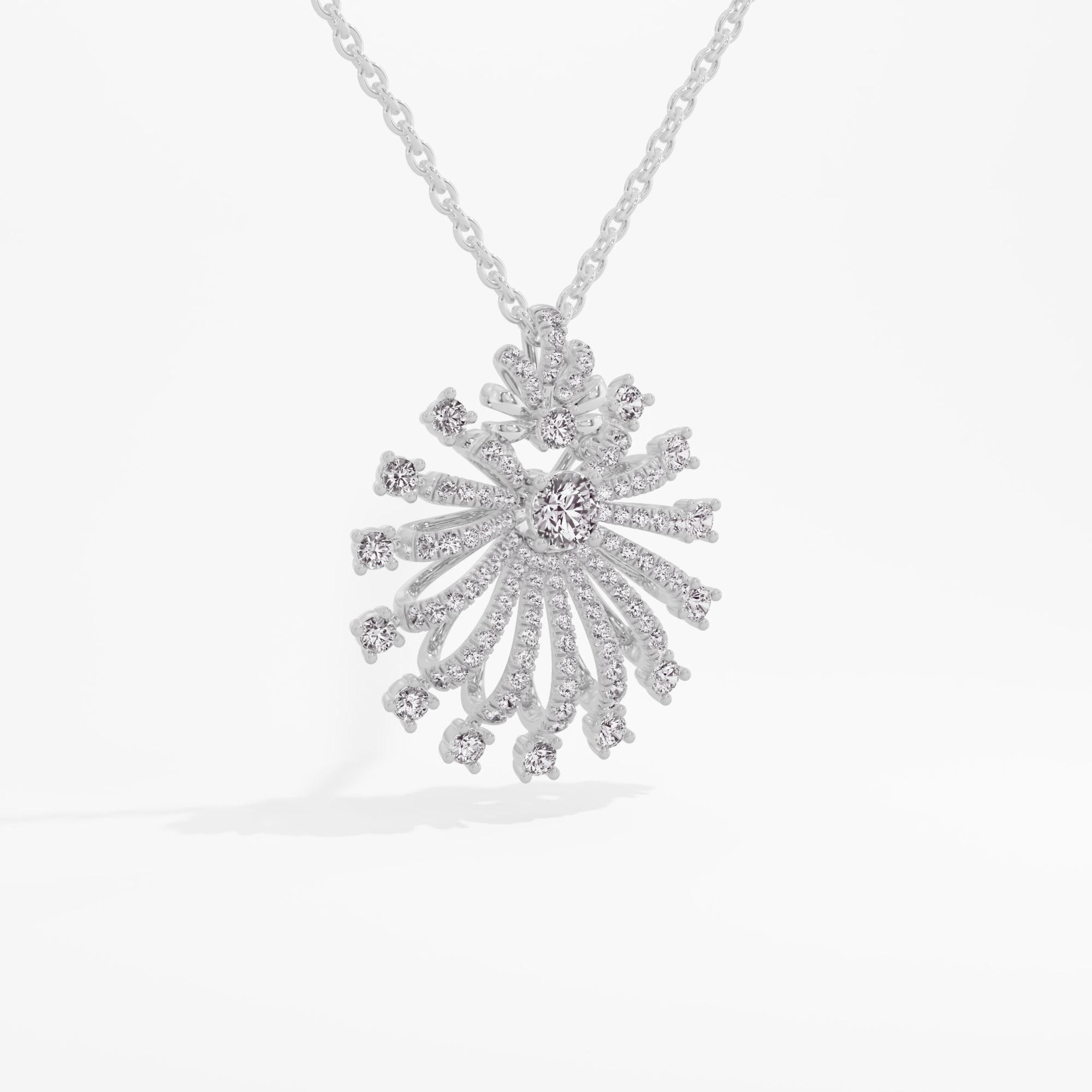 Glimmering Drift Solitaire Pendant