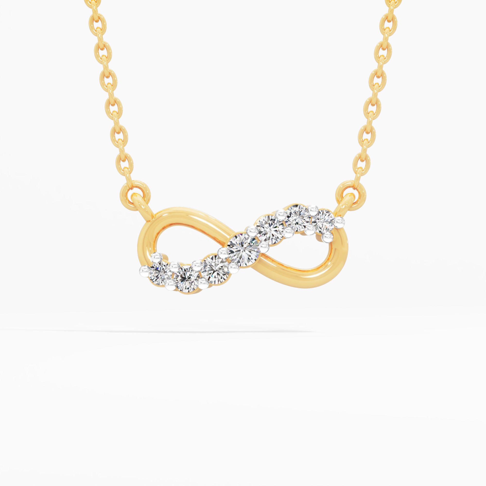 Infinity Sparkle Diamond Pendant