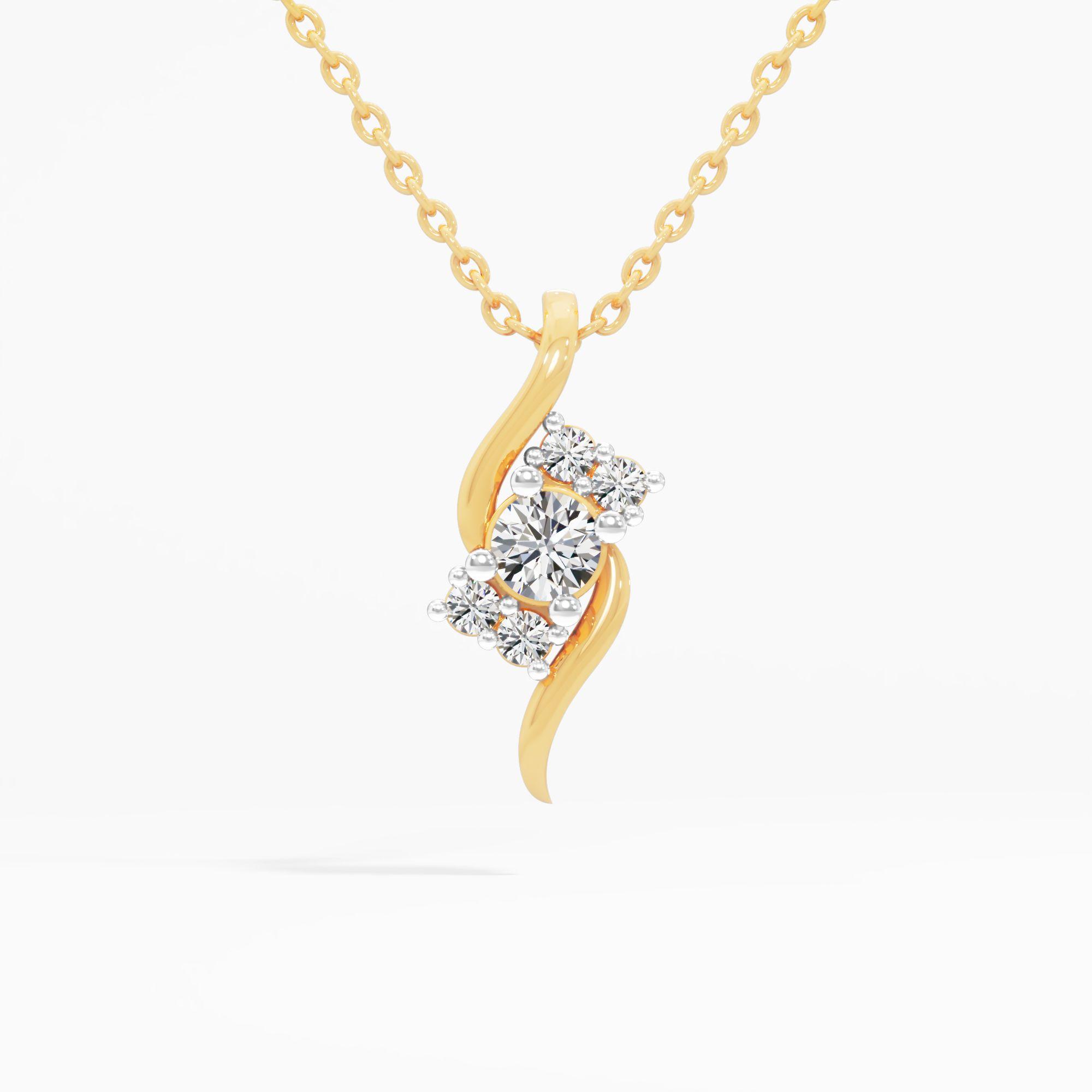 Elegant Diamond Journey Pendant