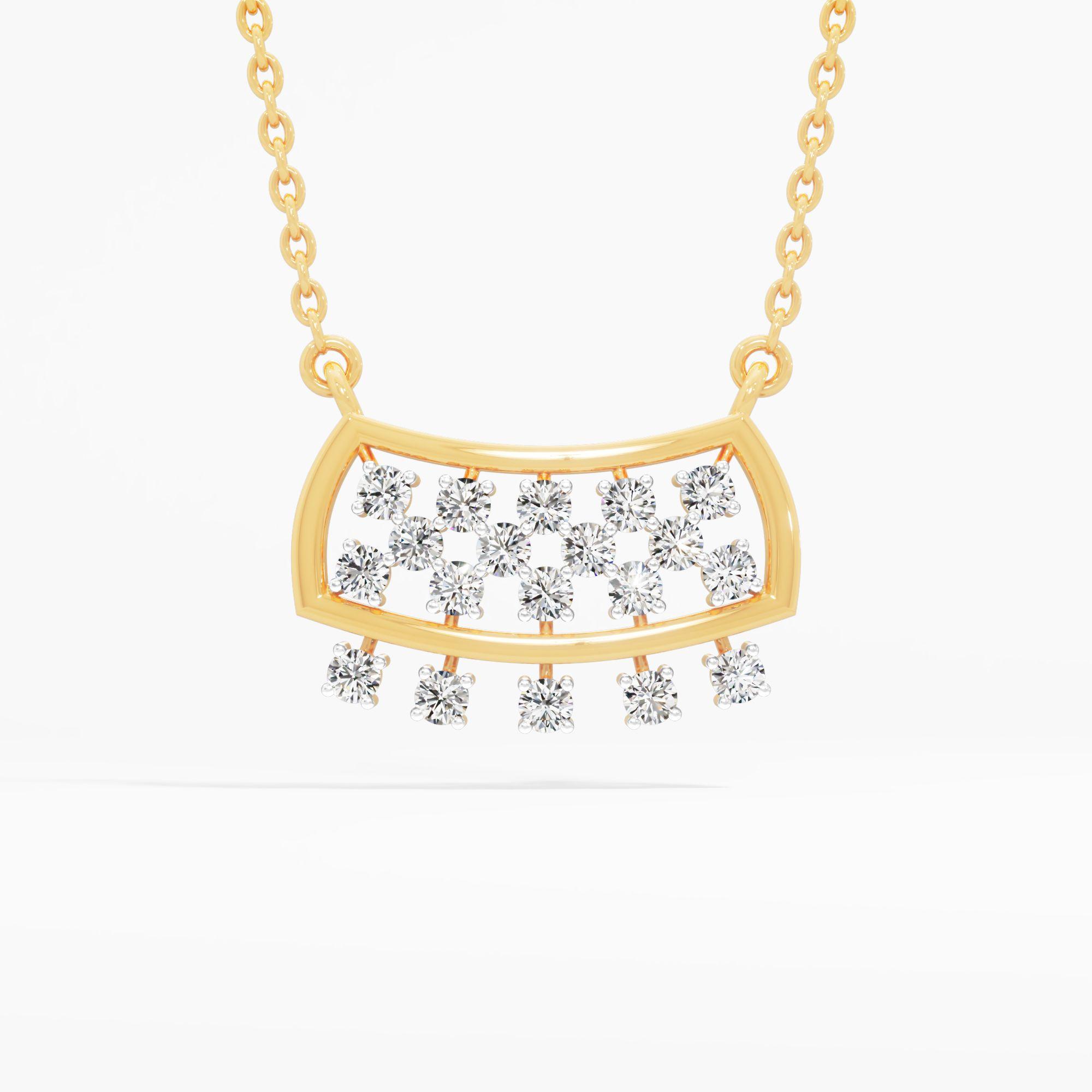 Jhalar Plaque Diamond Pendant