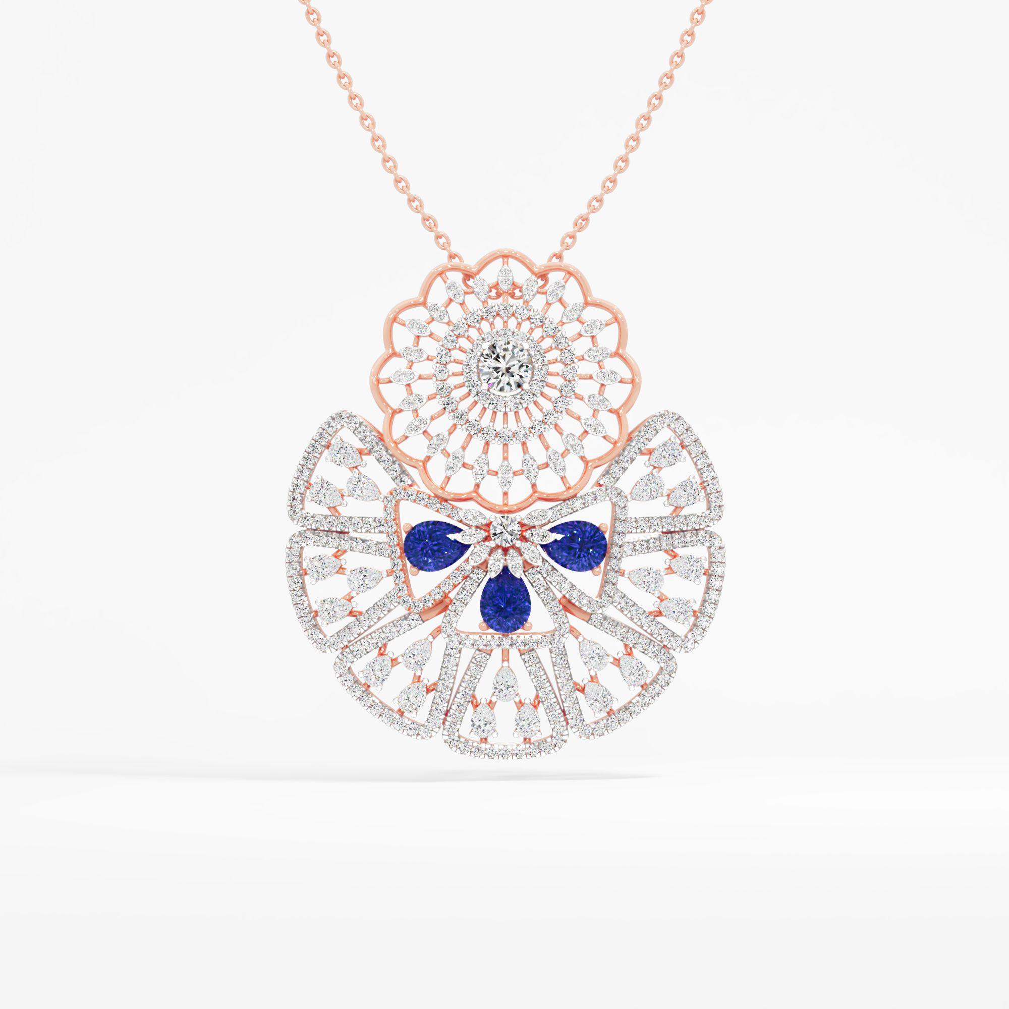 Royal Sapphire Solitaire Pendant