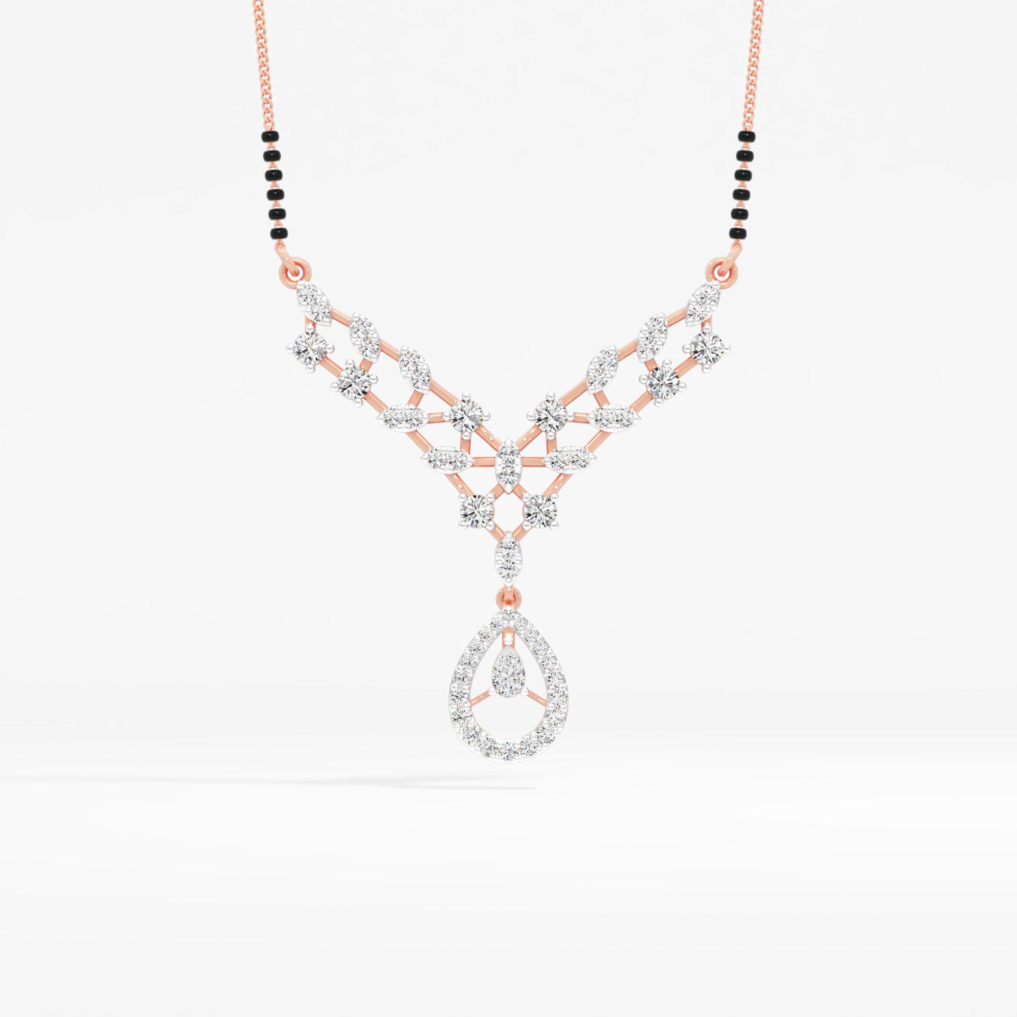 V-Lattice Drop Mangalsutra