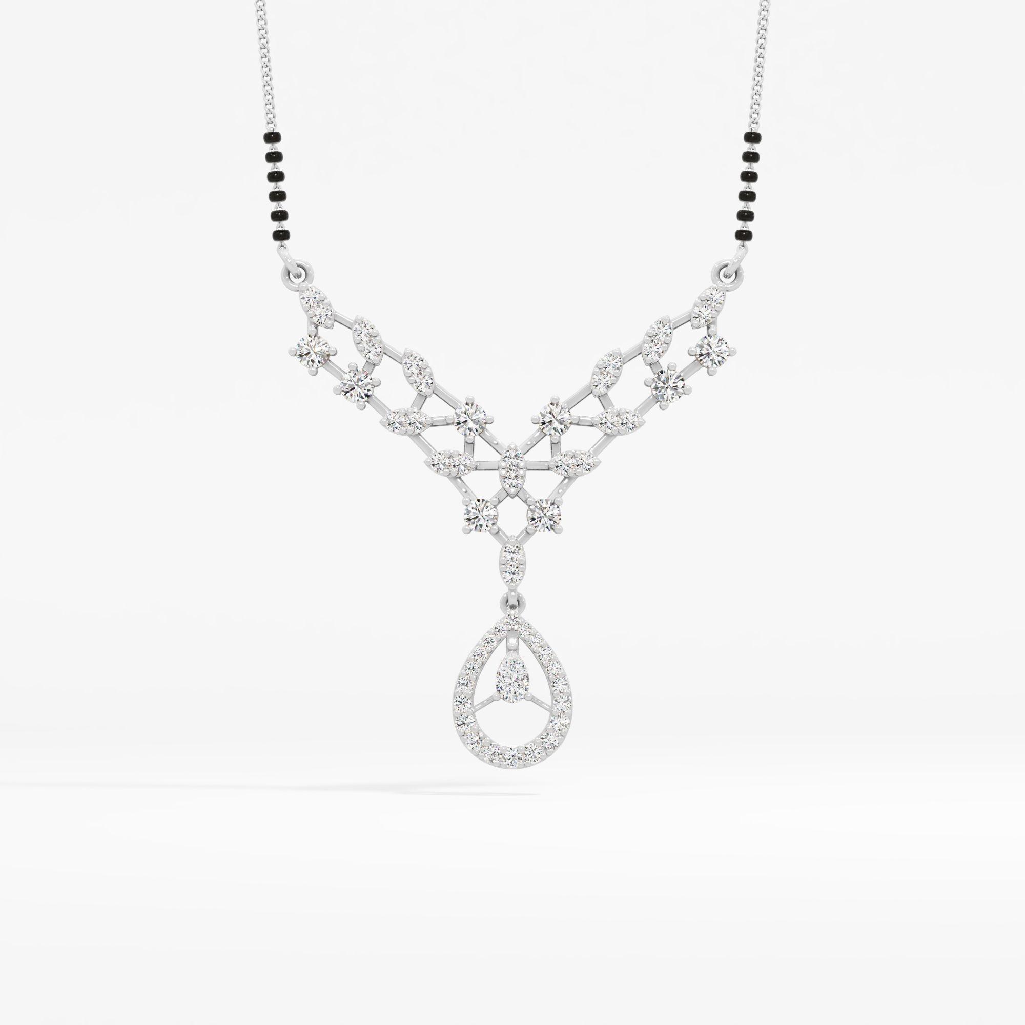 V-Lattice Drop Mangalsutra