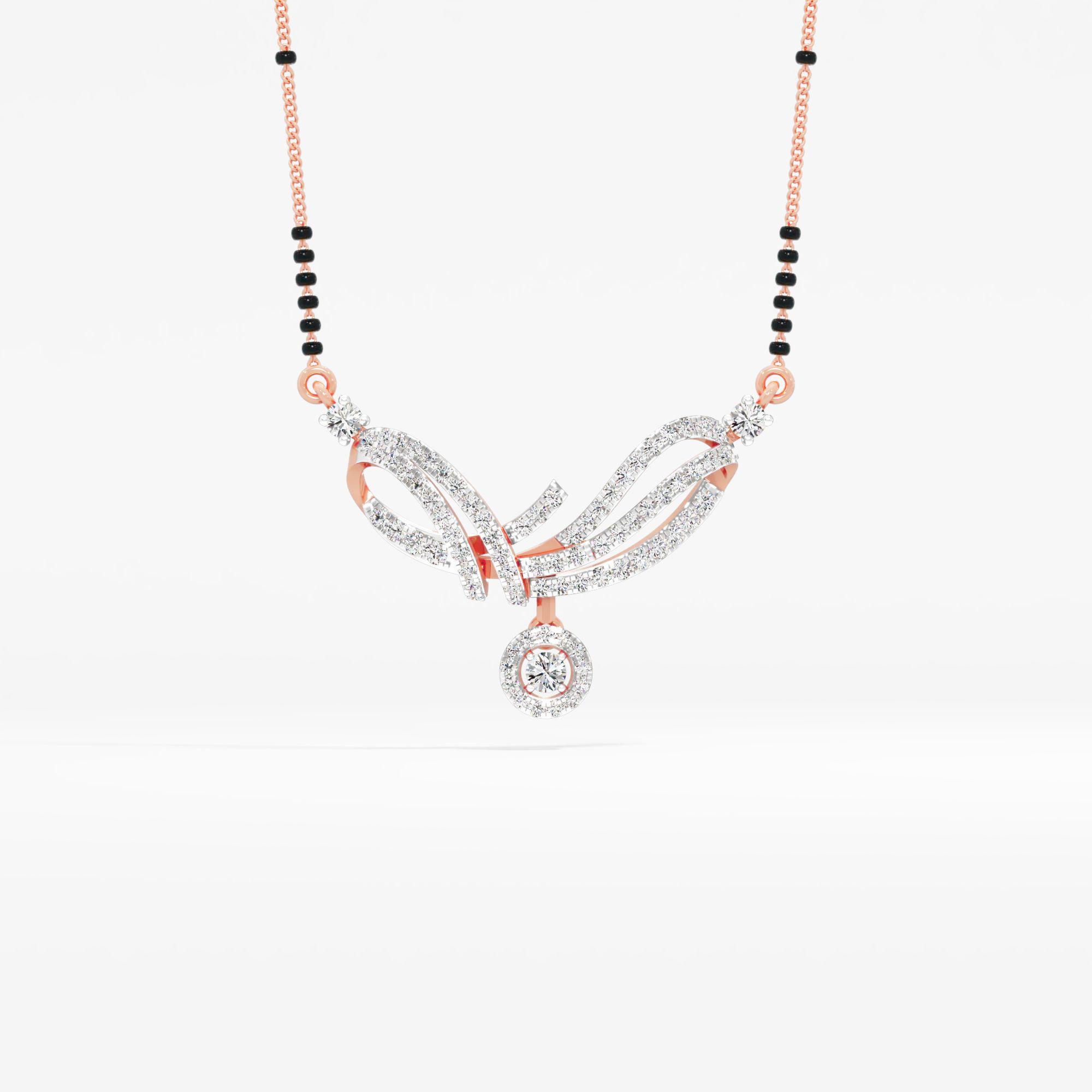 Fluid Swirl Mangalsutra