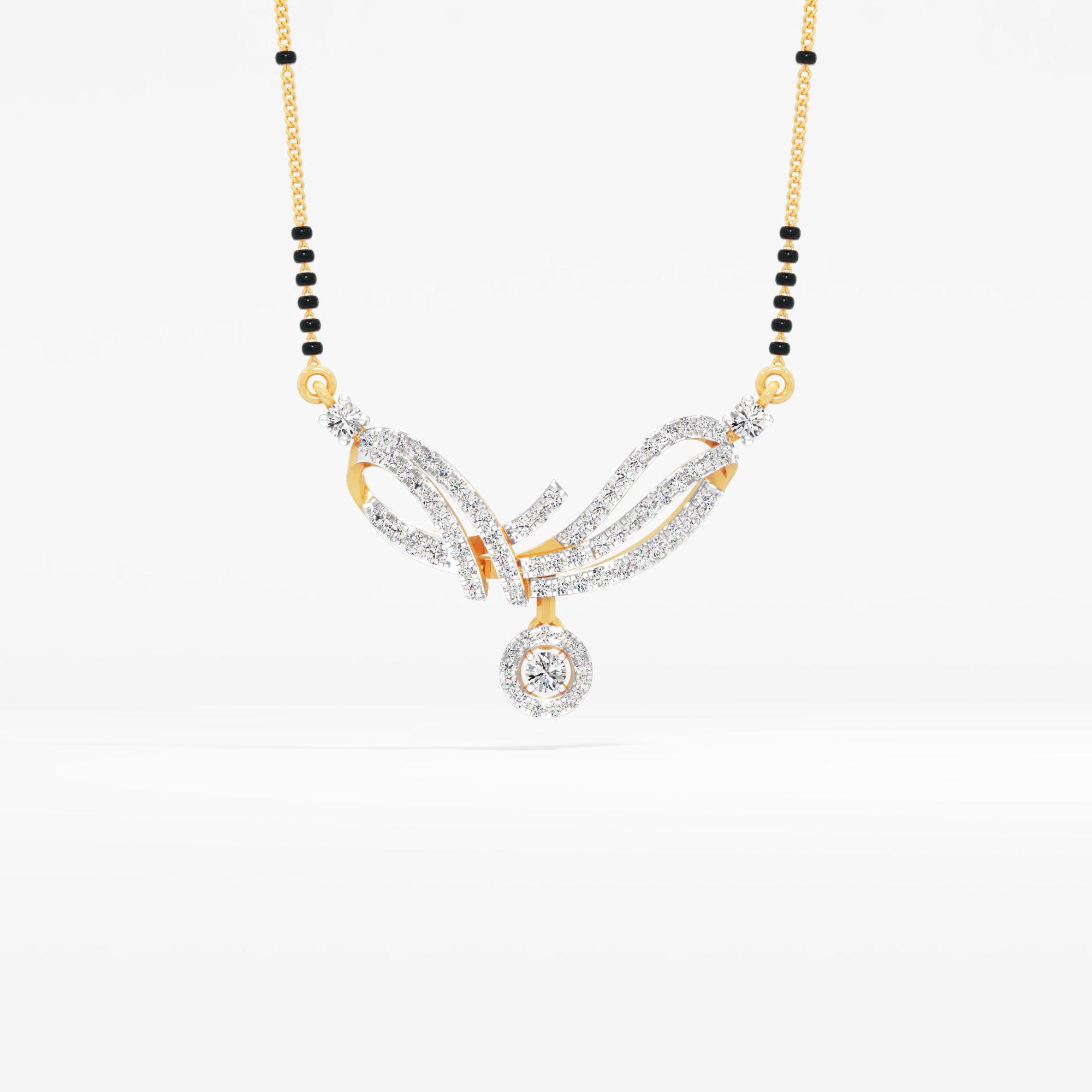 Fluid Swirl Mangalsutra