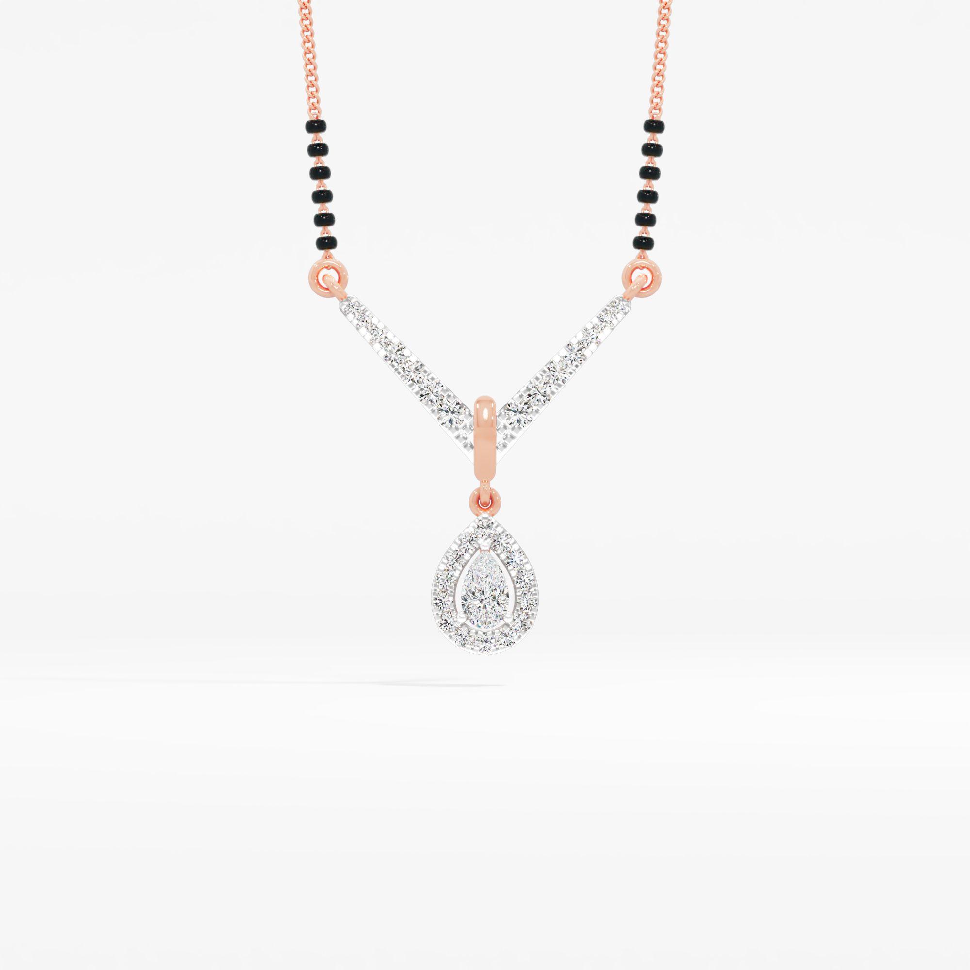 V-Bar Pear Drop Mangalsutra