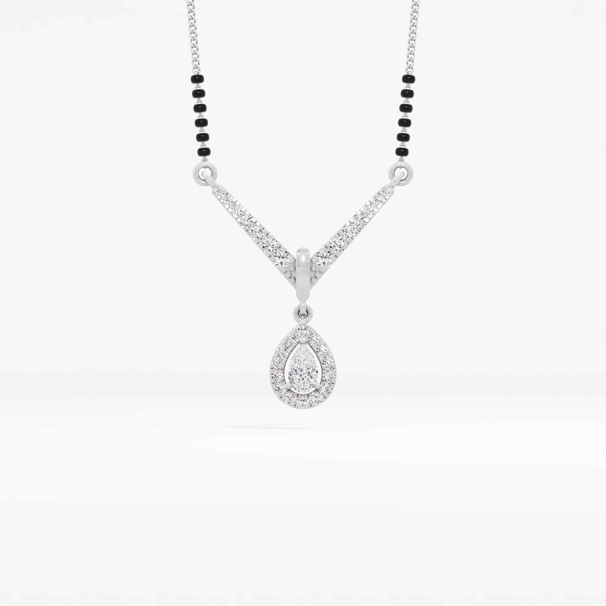 V-Bar Pear Drop Mangalsutra