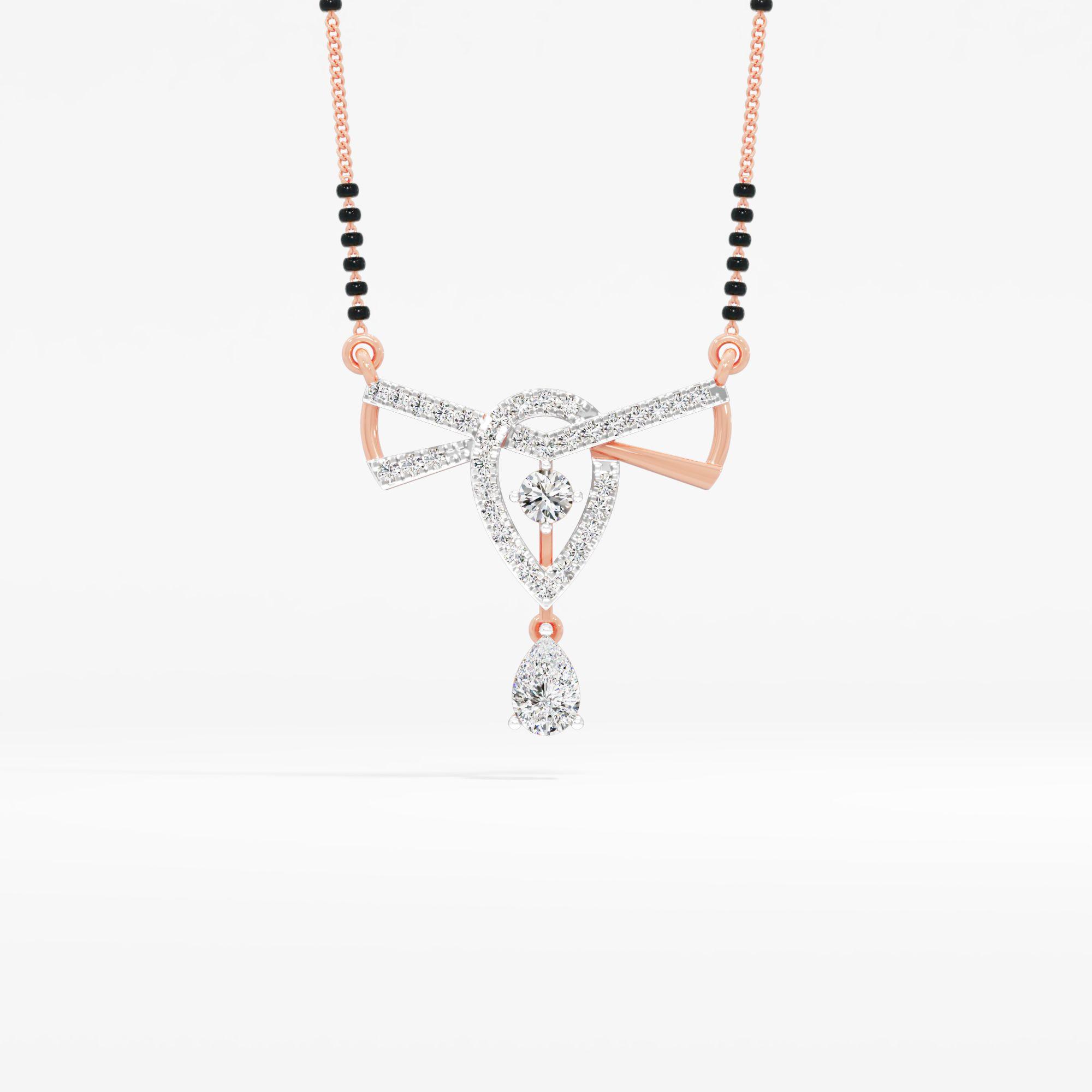 Ribbon Pear Drop Mangalsutra