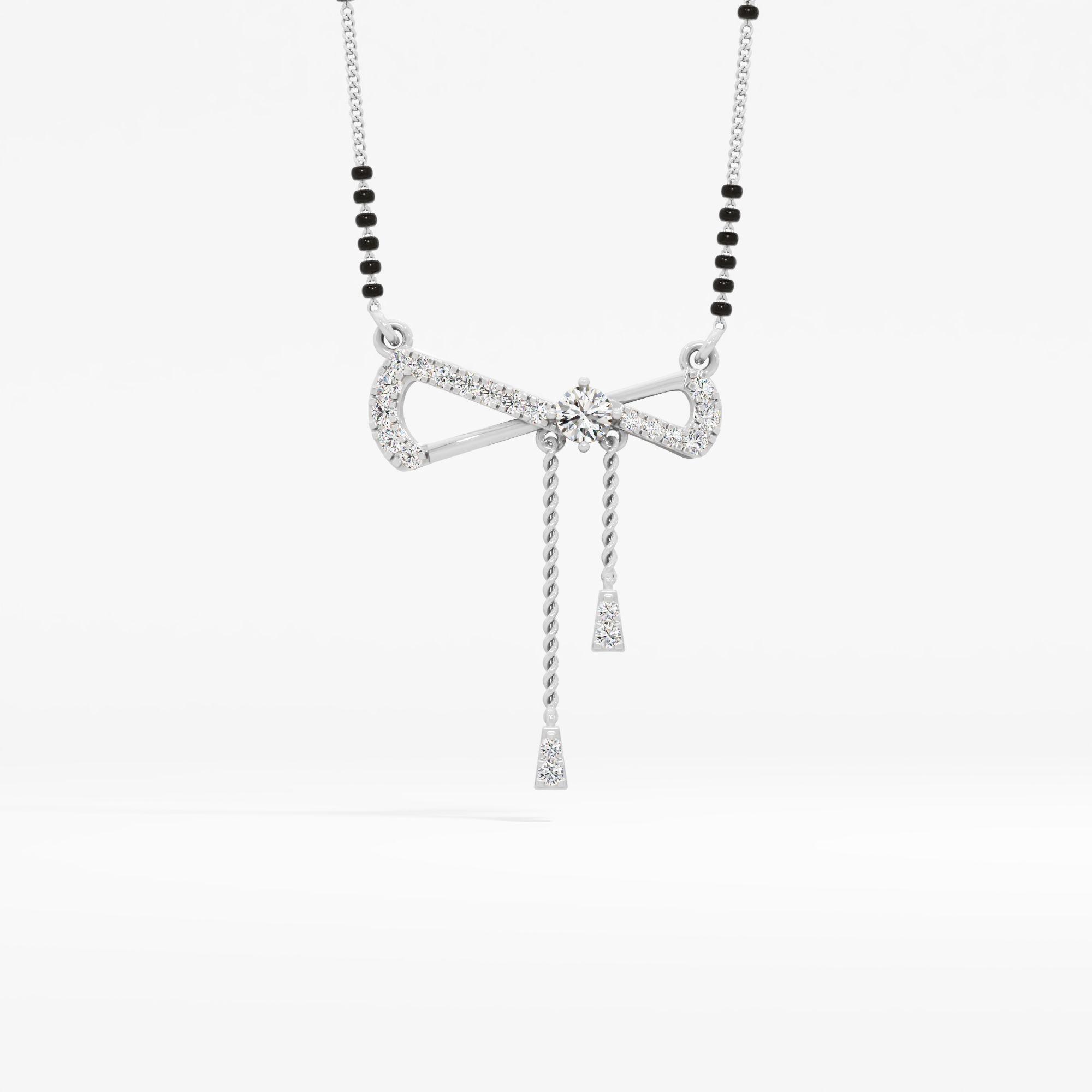 Radiant Twirl Diamond Pendant