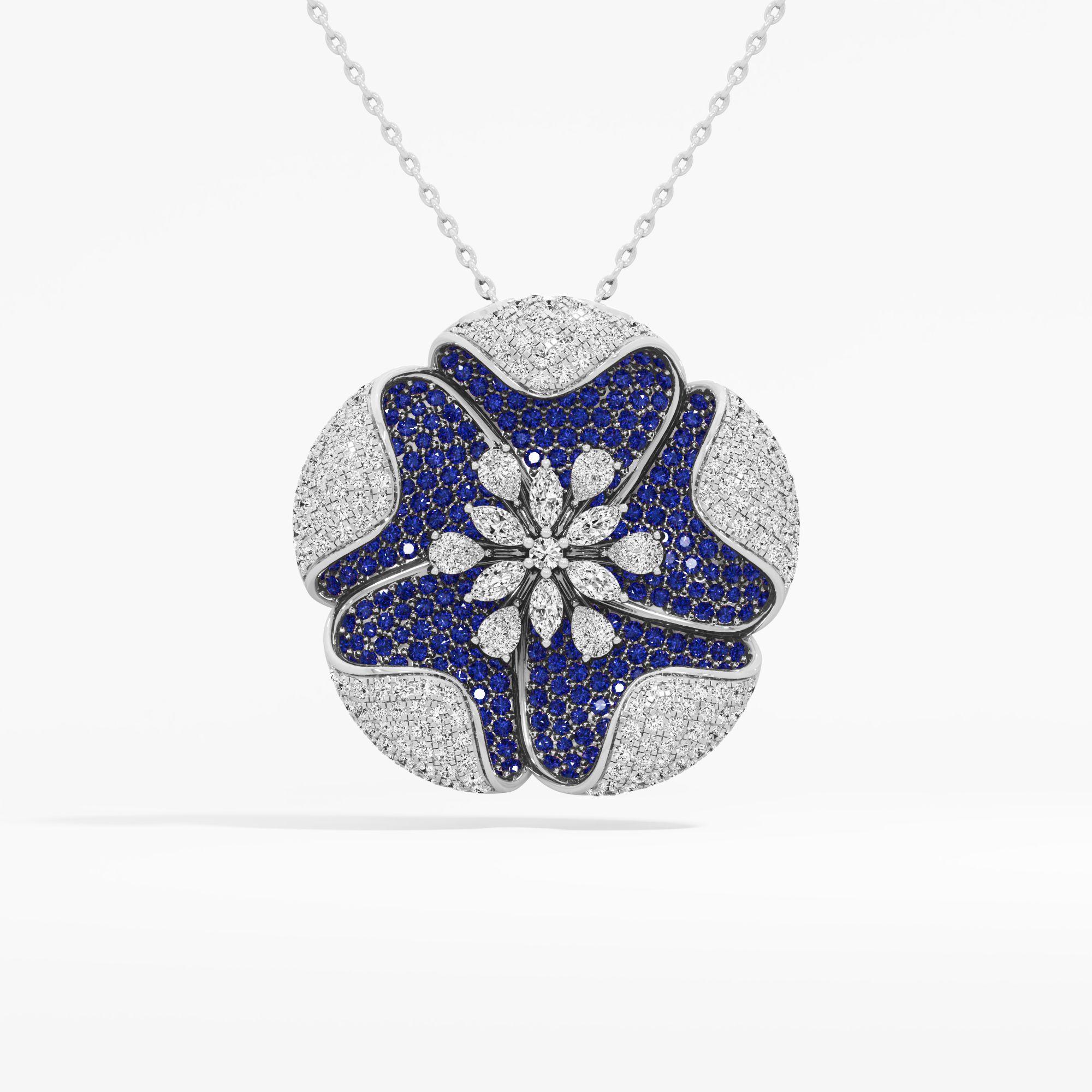Celestial Star Bloom Diamond Pendant
