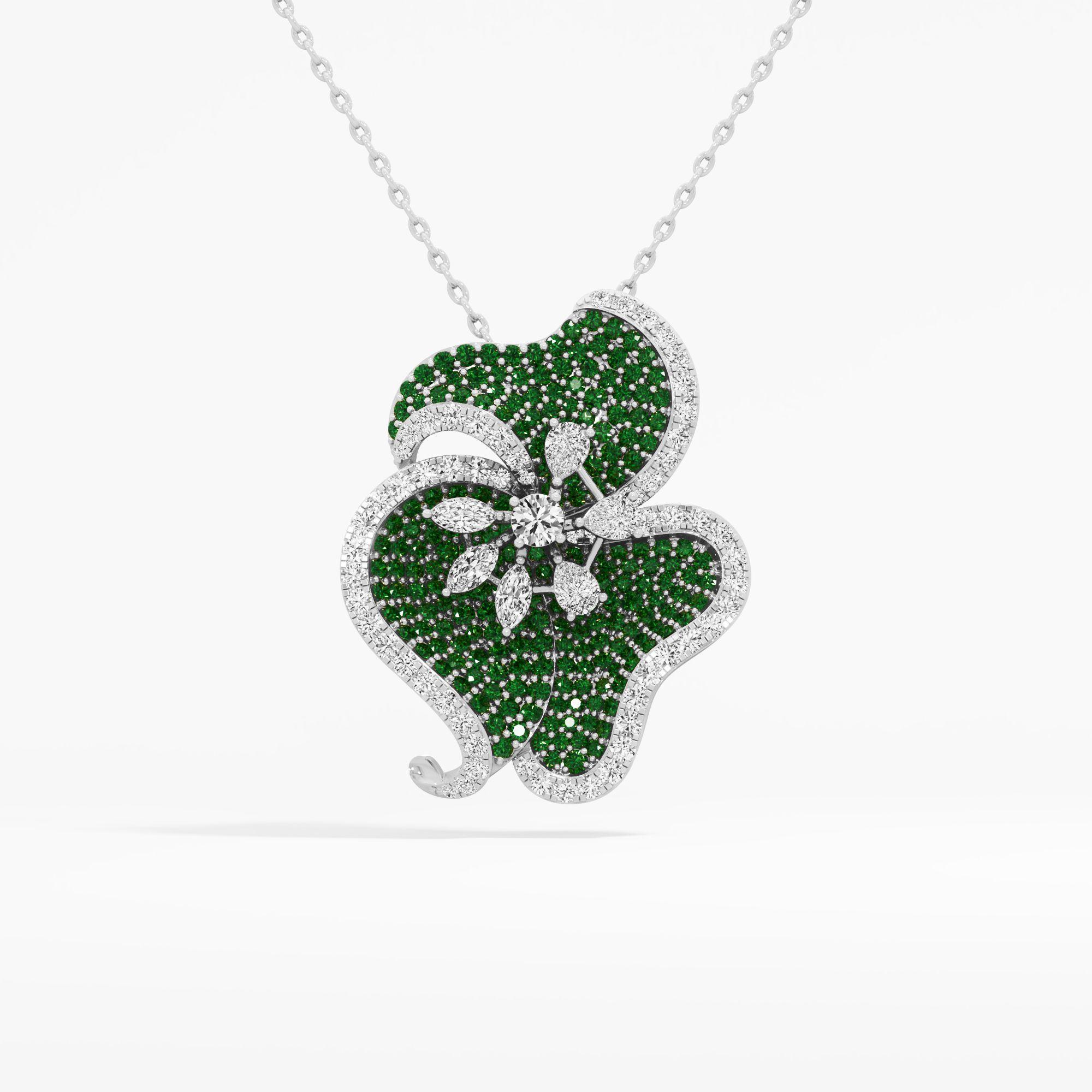Shamrock Lumiere Diamond Pendant