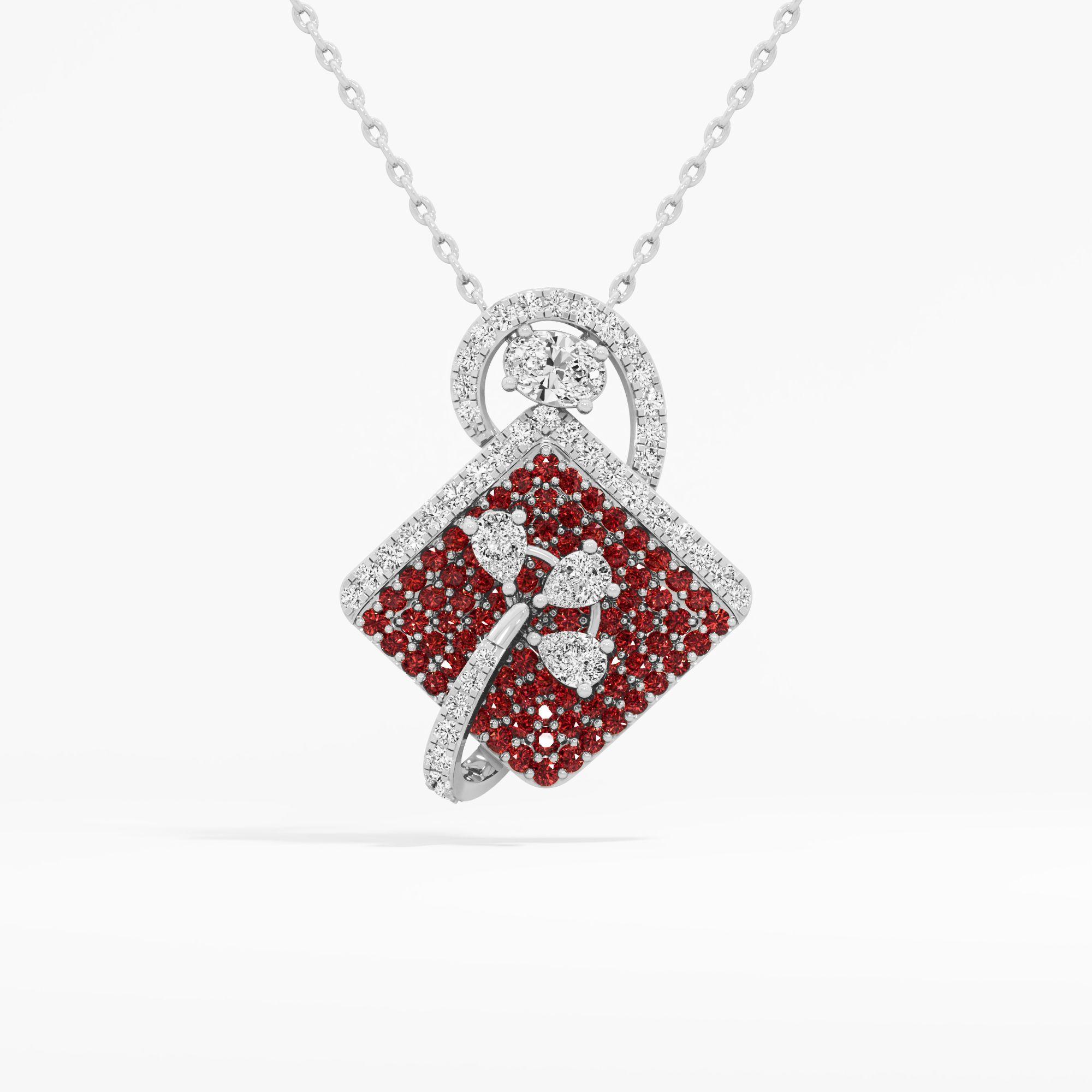 Wildrose Tilt Diamond Pendant