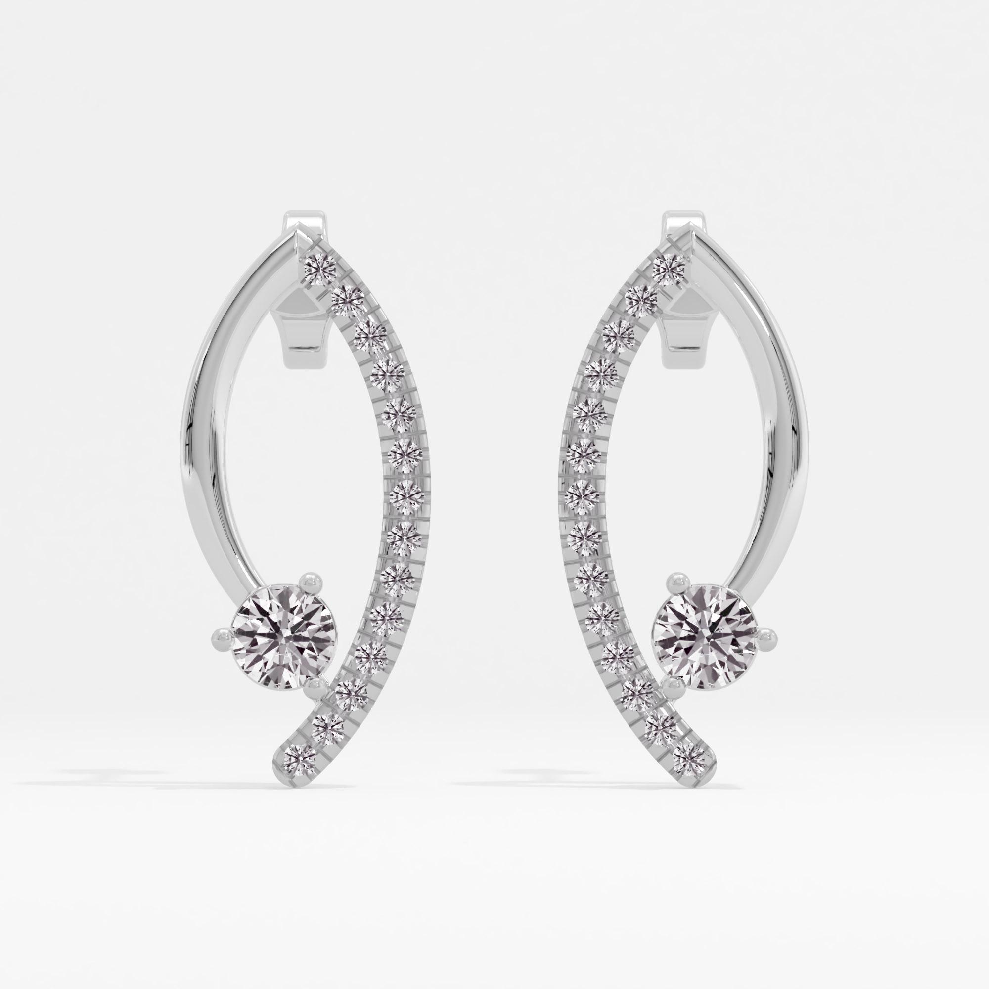 Convexa Solitaire Stud Earrings