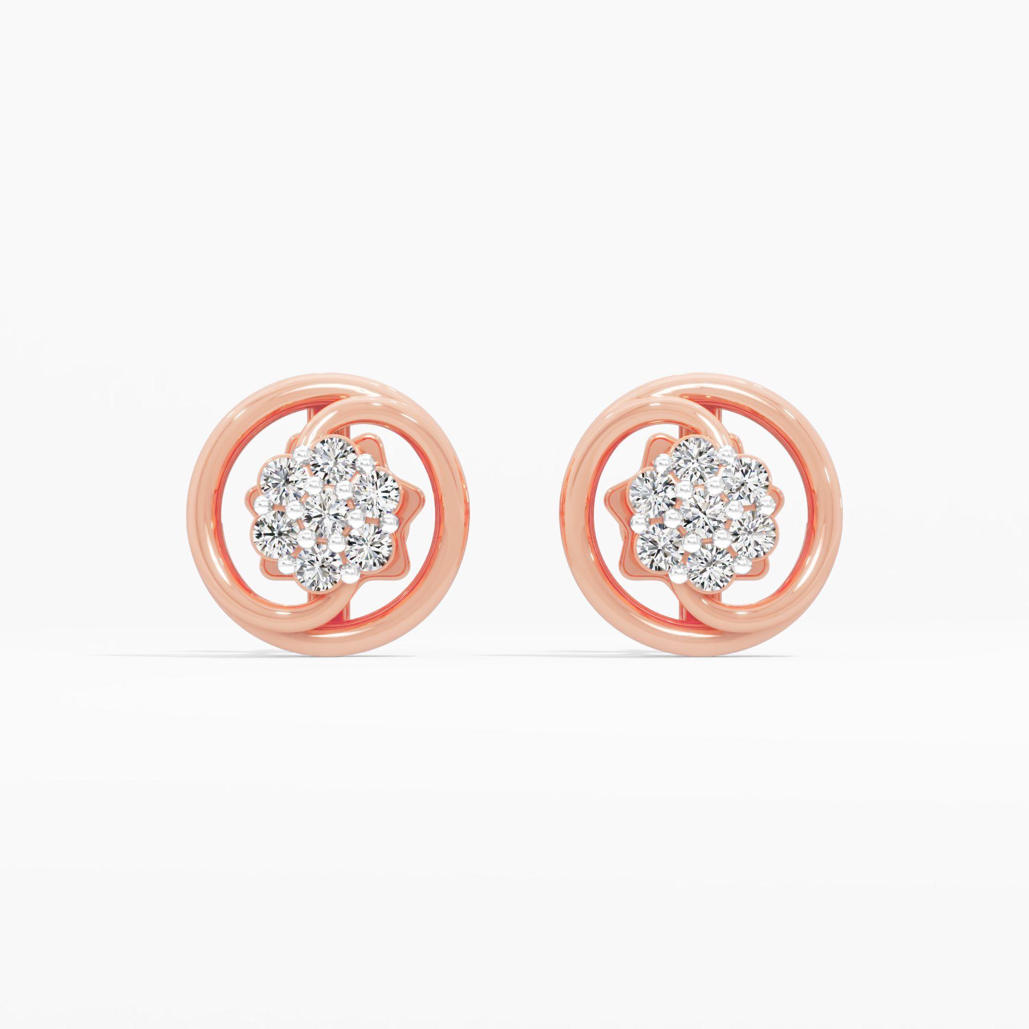 Nested Rosebud Stud Earrings