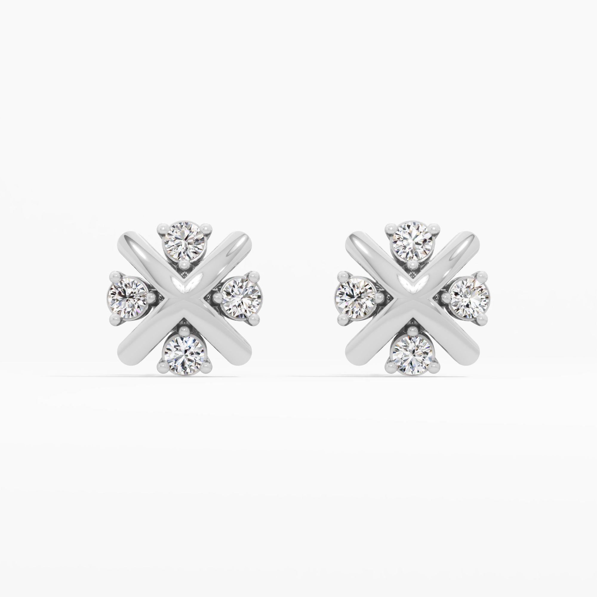 Lucky Quad Clover Stud Earrings