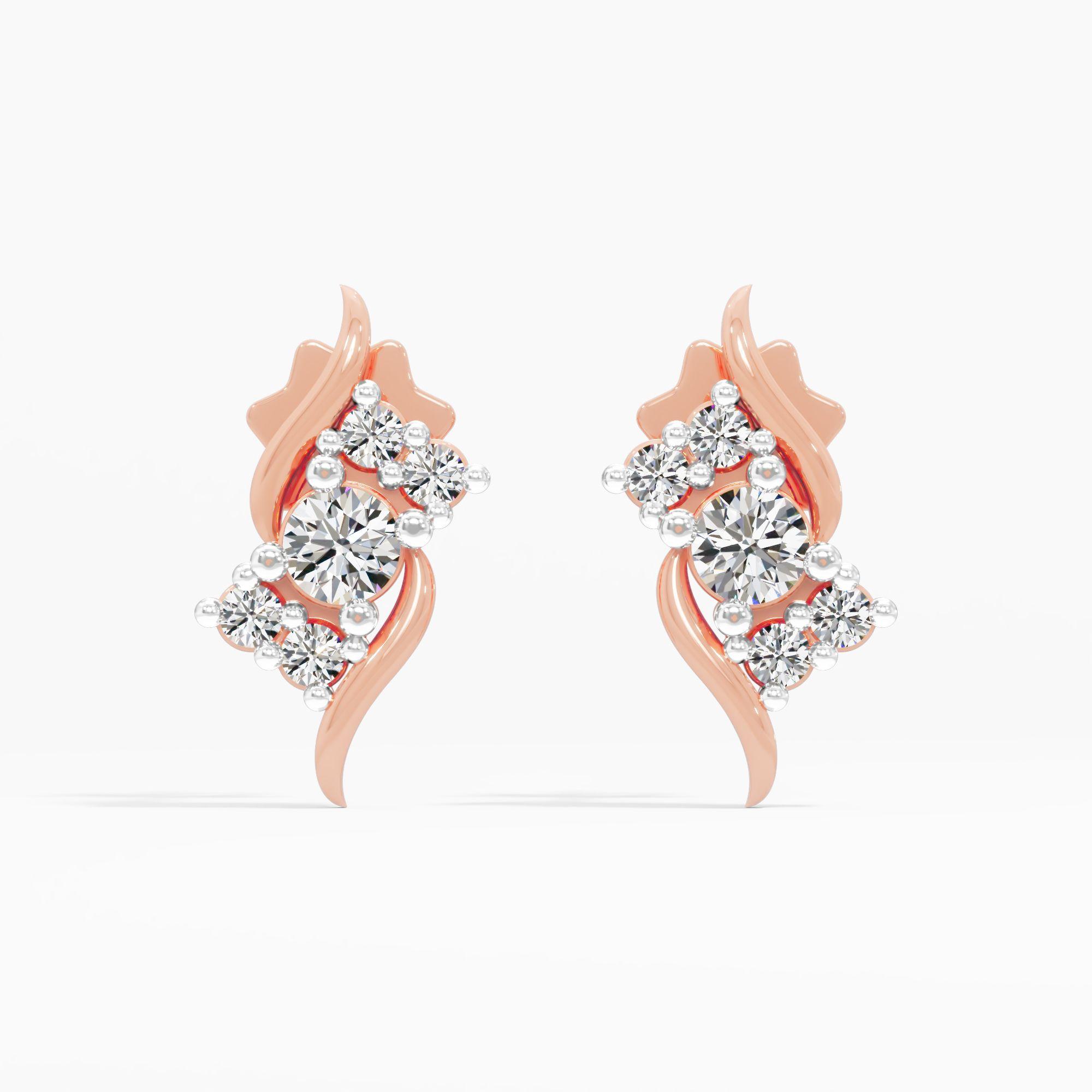 Serpentine Trio Stud Earrings