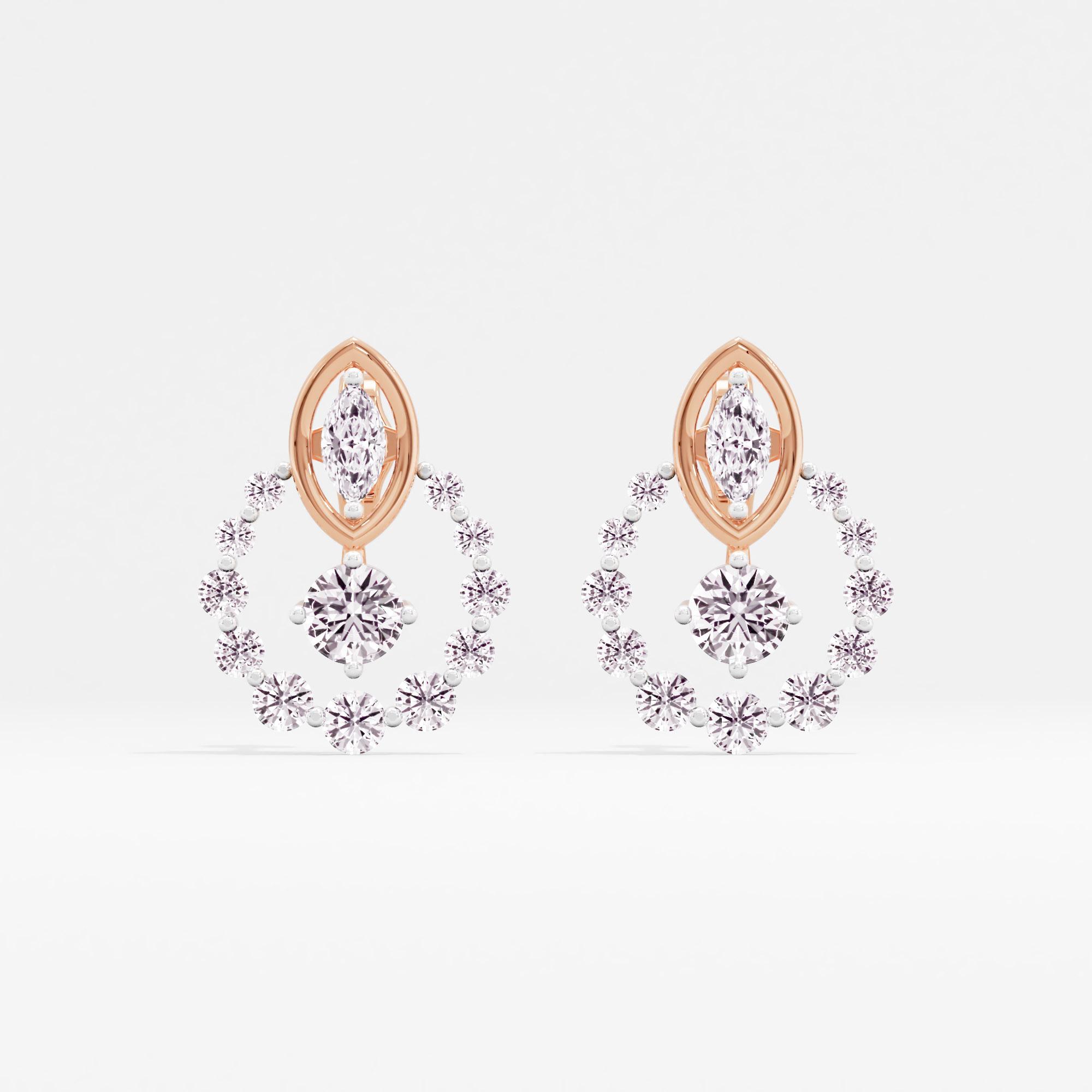 Celeste Orbit Solitaire Stud Earrings