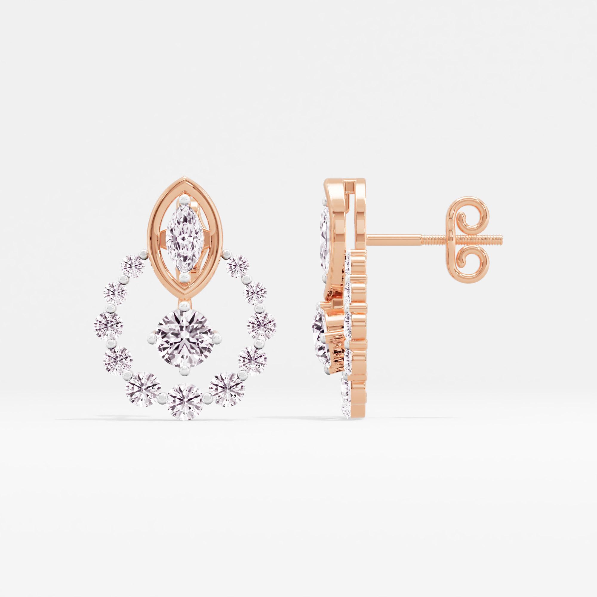 Celeste Orbit Solitaire Stud Earrings