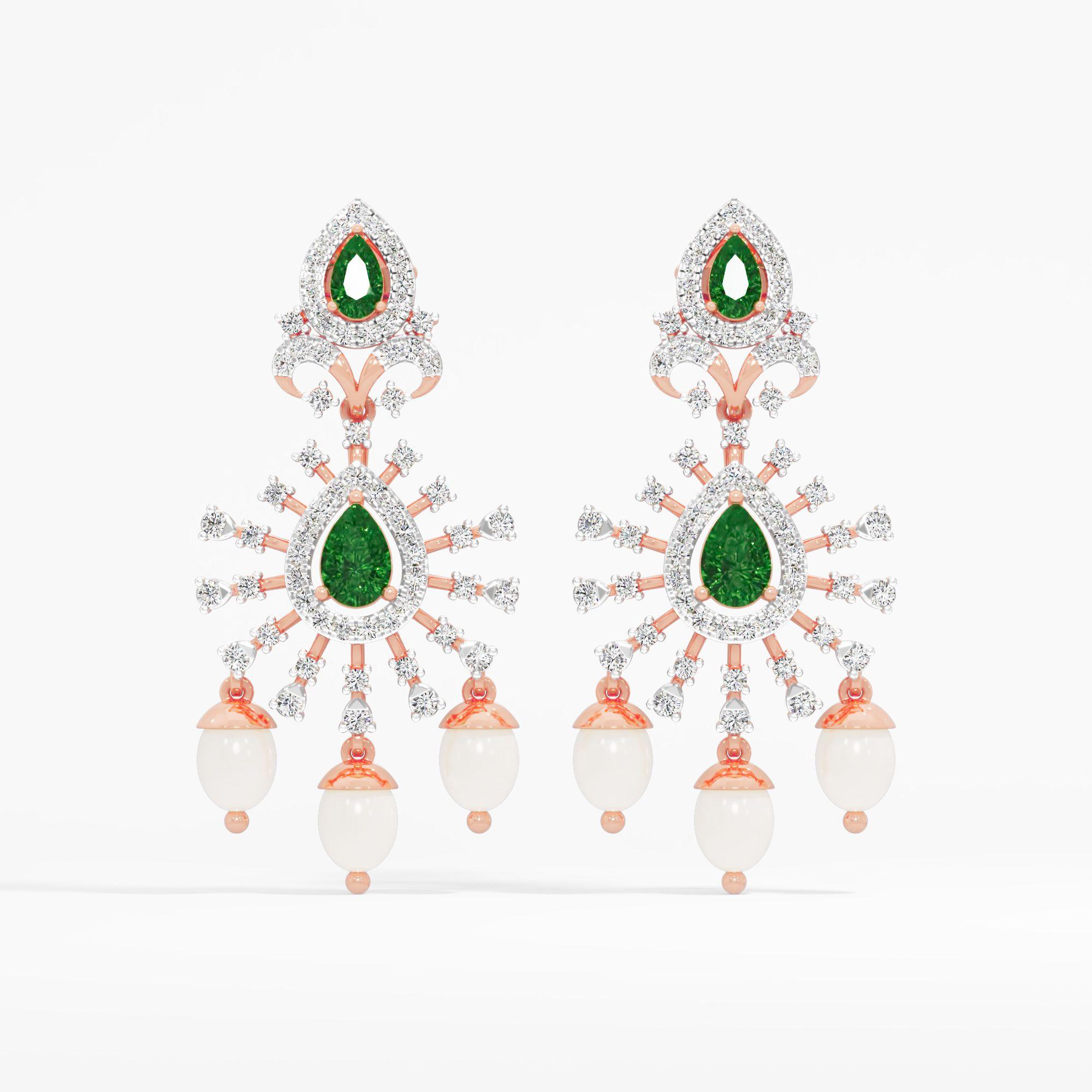 Rani Haar Emerald Earrings