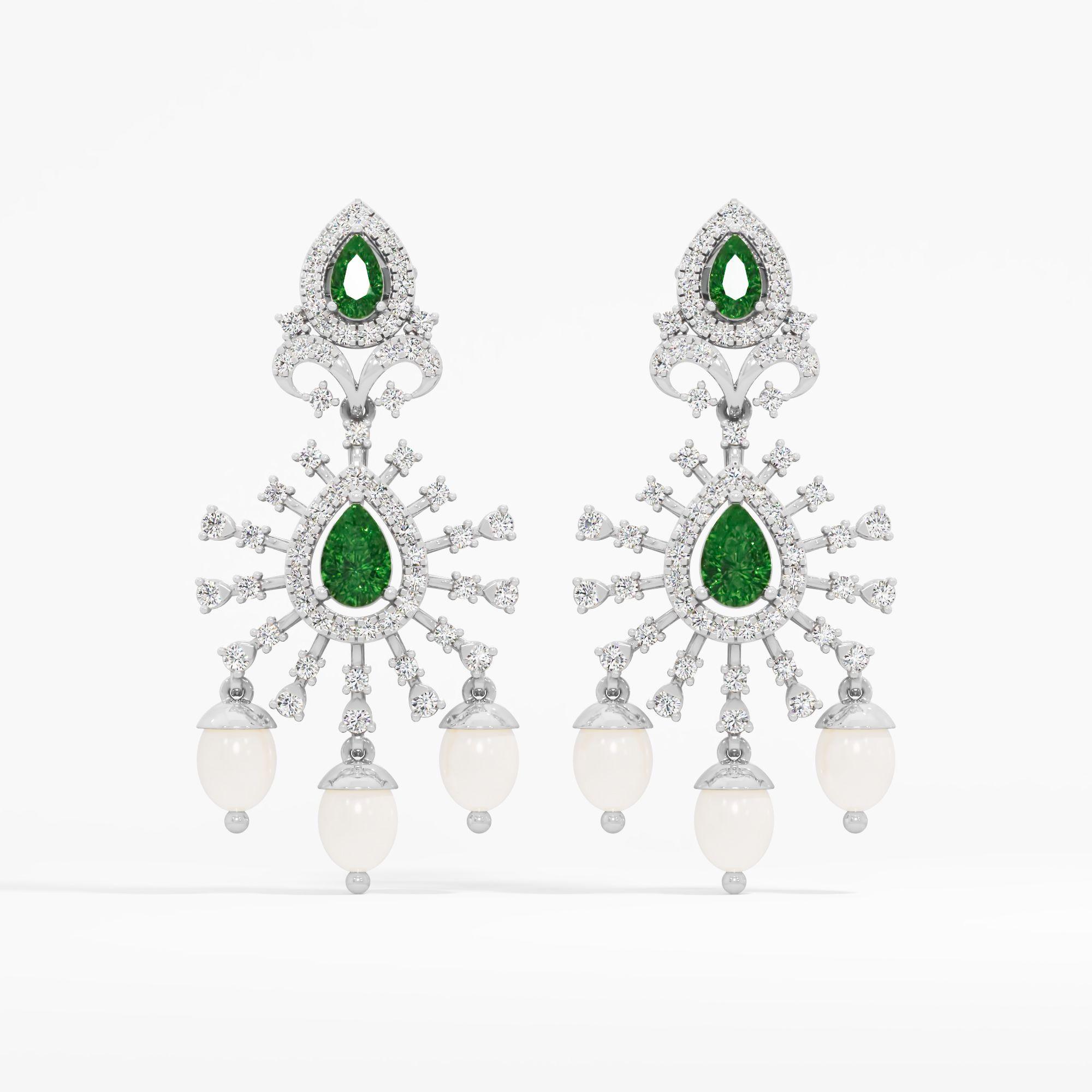 Rani Haar Emerald Earrings