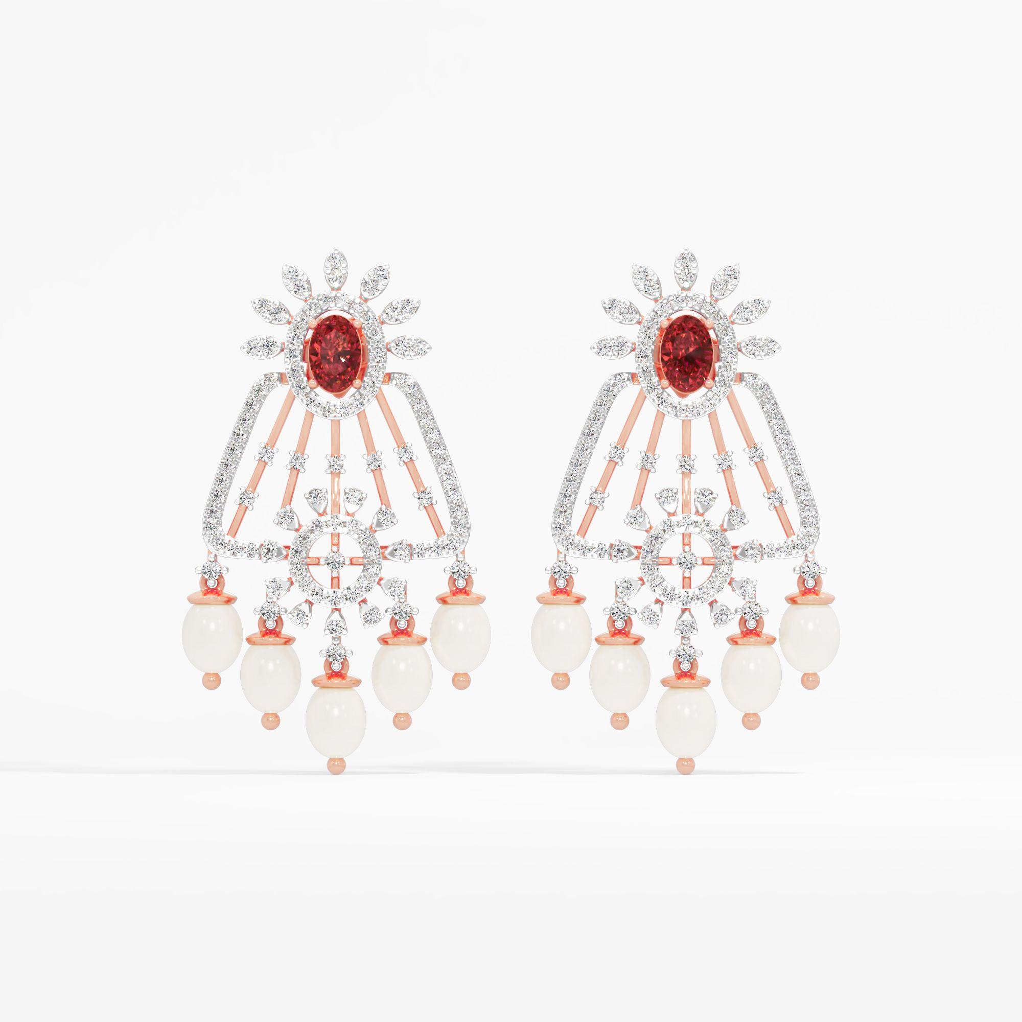 Ruby Radiance Earrings