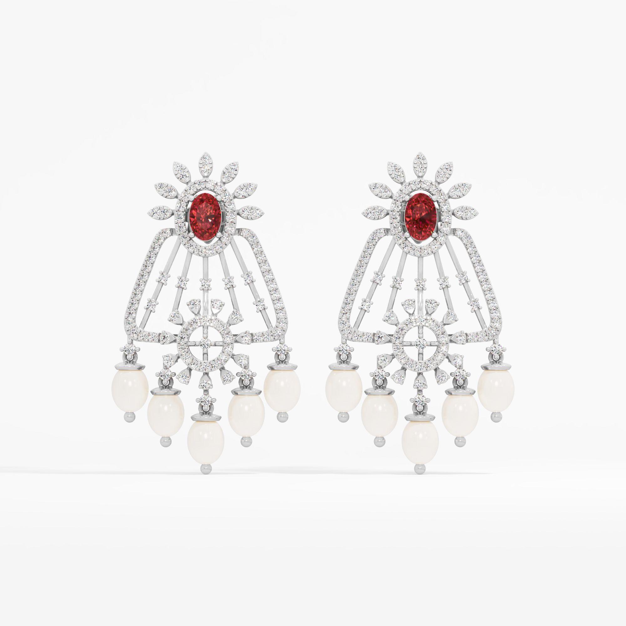 Ruby Radiance Earrings