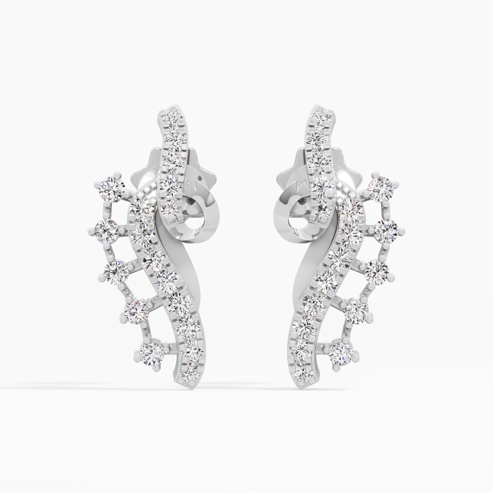 Curved Cascade Earrings