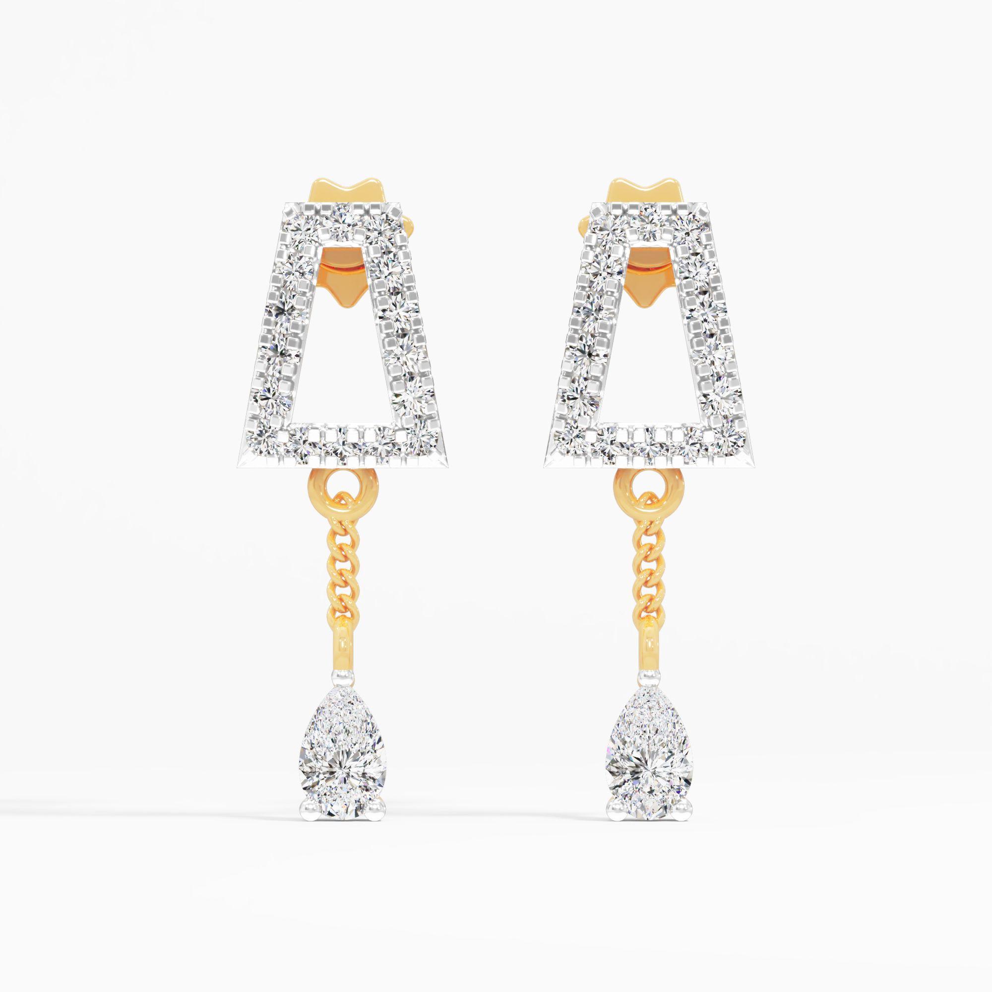 Trapeze Pear Dangle