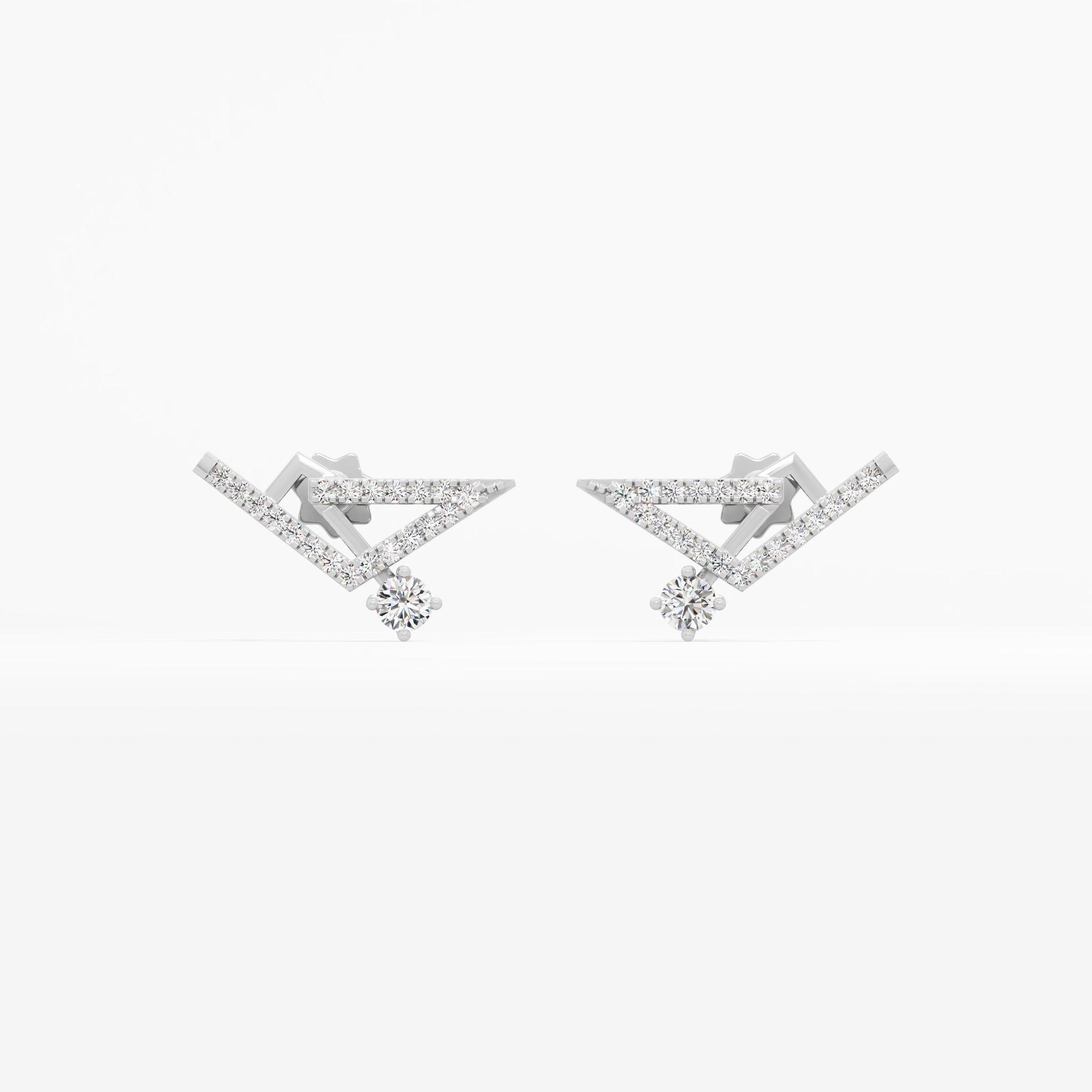 Asymmetric V Charm Studs