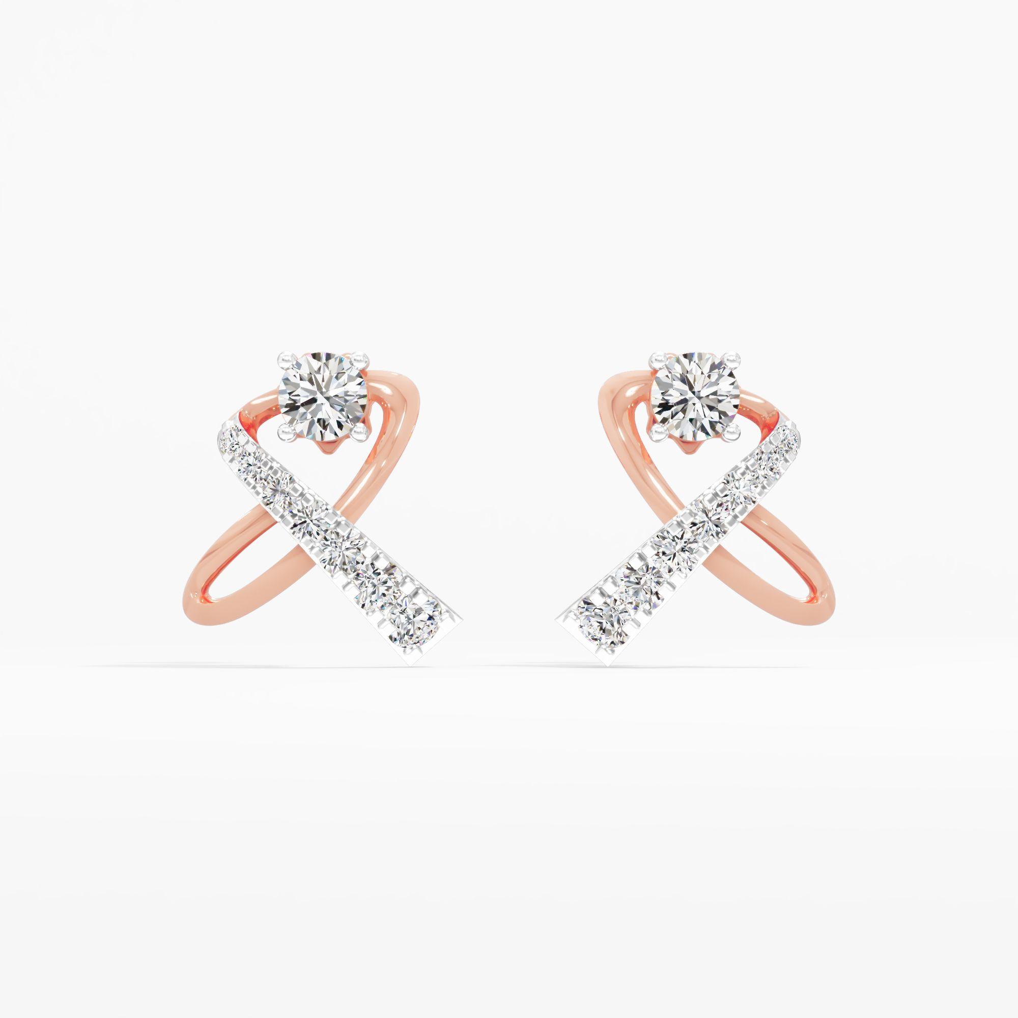 The Crossover Stud Earrings