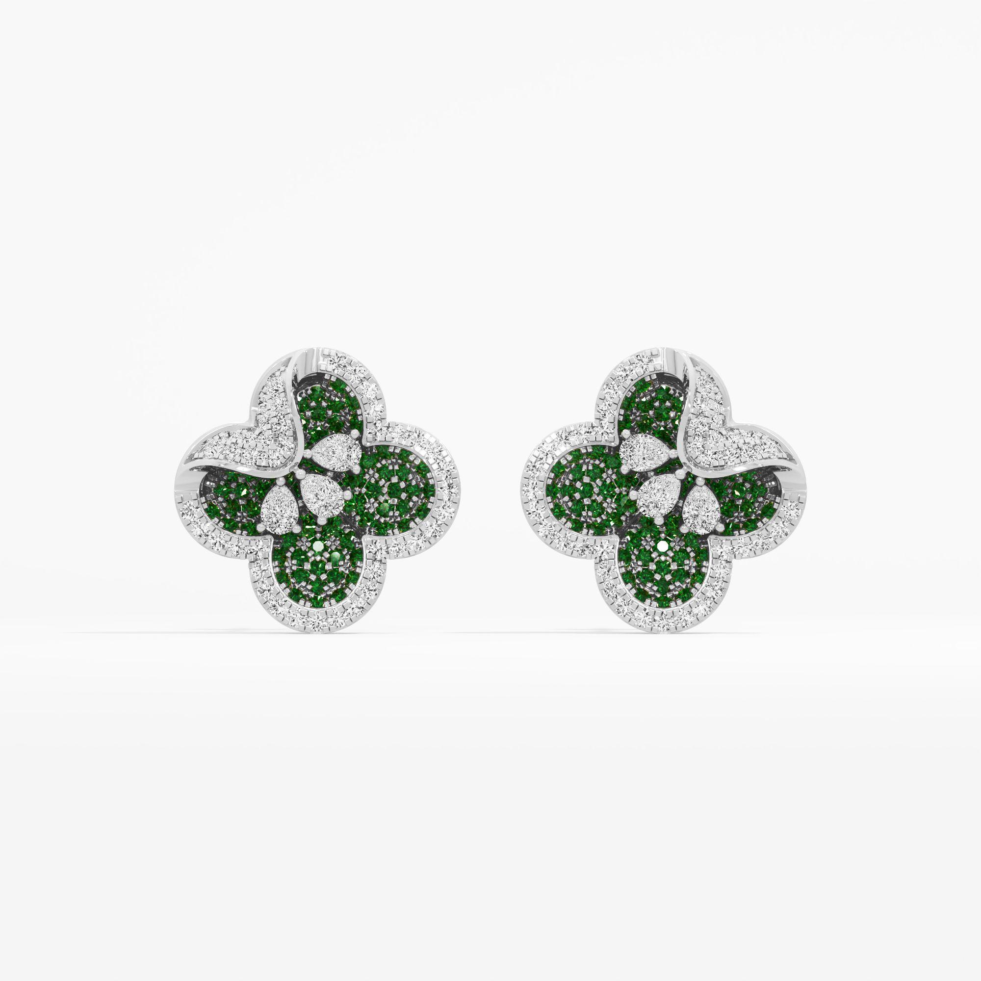 Clover Petal Stud Earrings