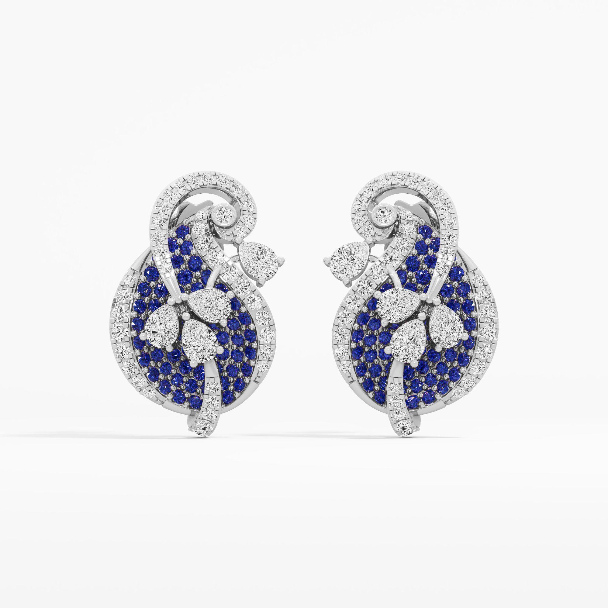 Twilight Gale Teardrop Stud Earrings