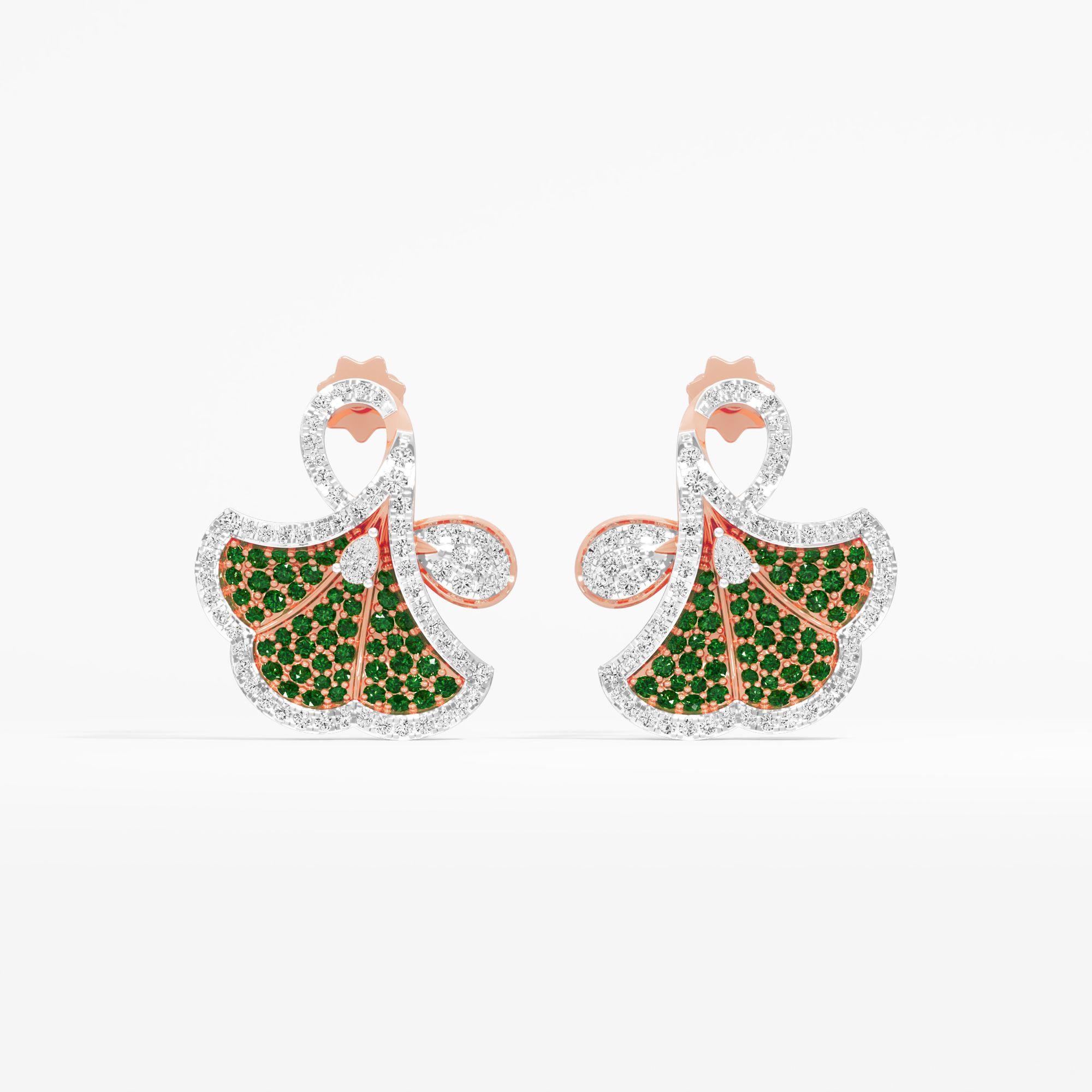 Ginkgo Petal Stud Earrings