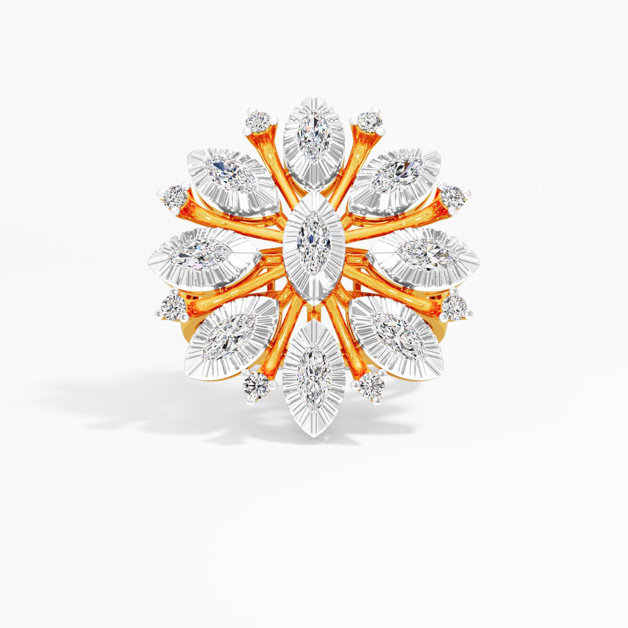 Marquise Cluster Cocktail Ring