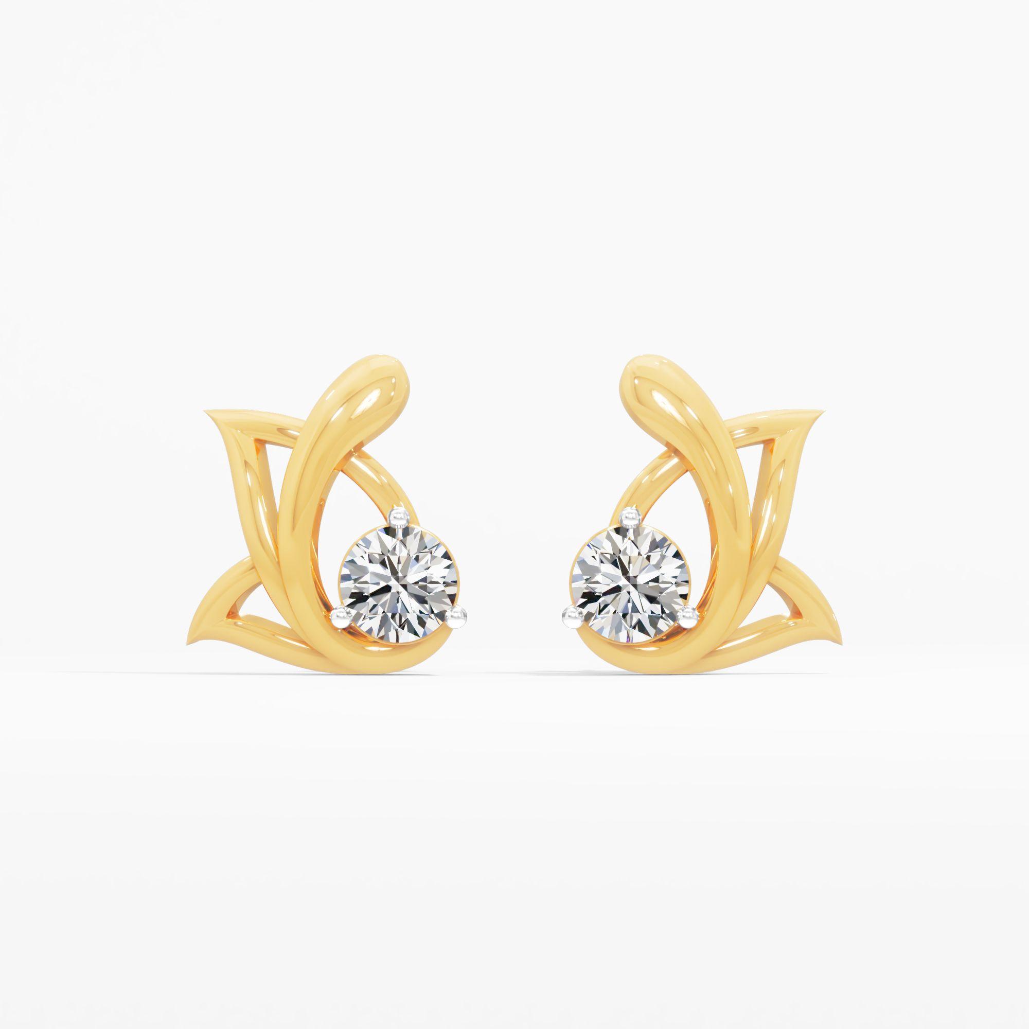 Twirl of Grace Stud Earrings