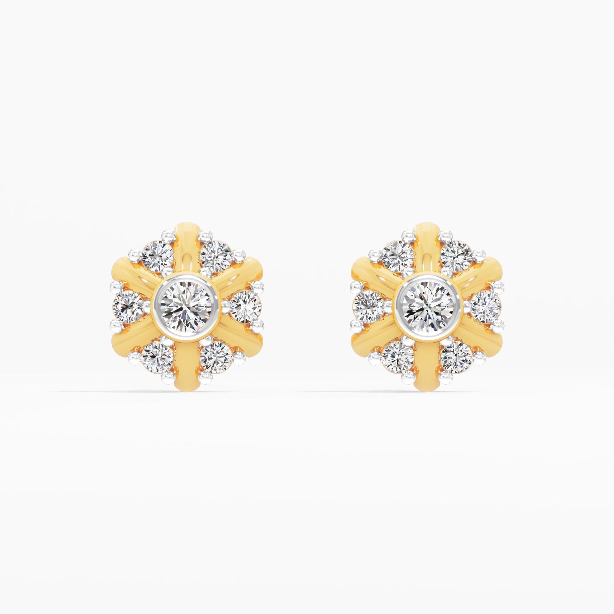 Radiant Bloom Stud Earrings