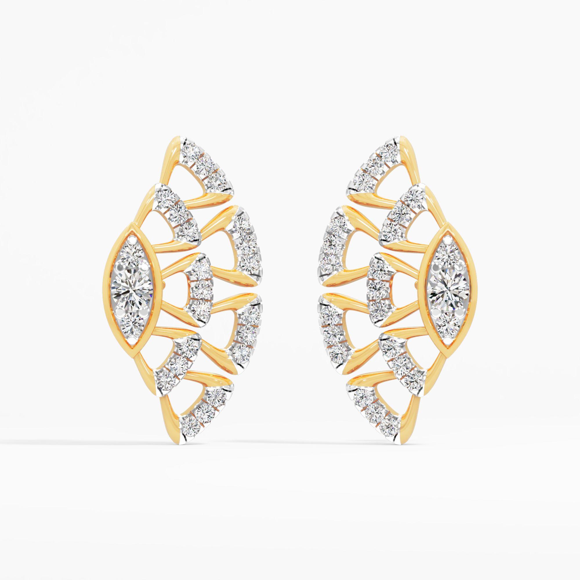 Radiant Arc Stud Earrings