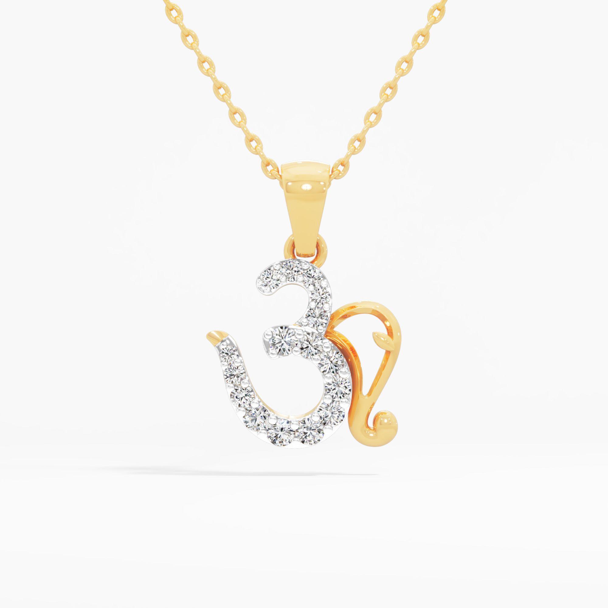Divine Om Diamond Pendant