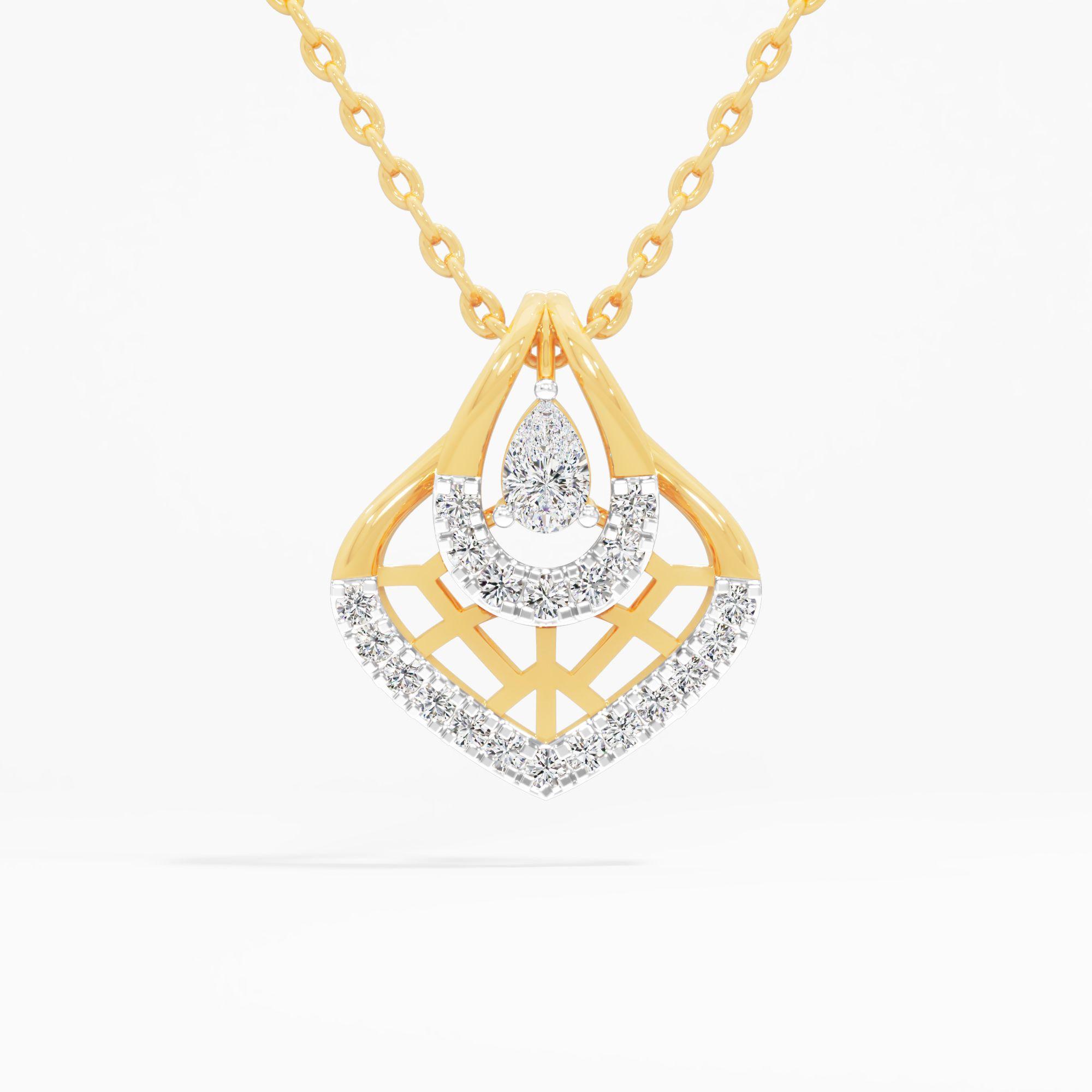 Radiant Pear Embrace Pendant