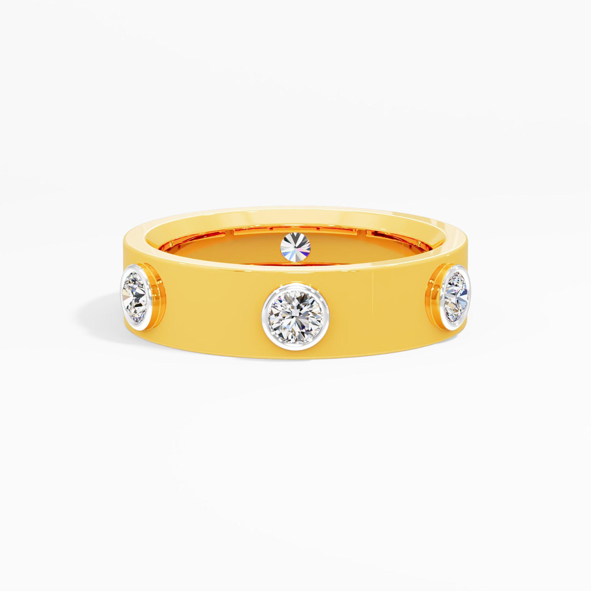 Starlit Path Round Diamond Band