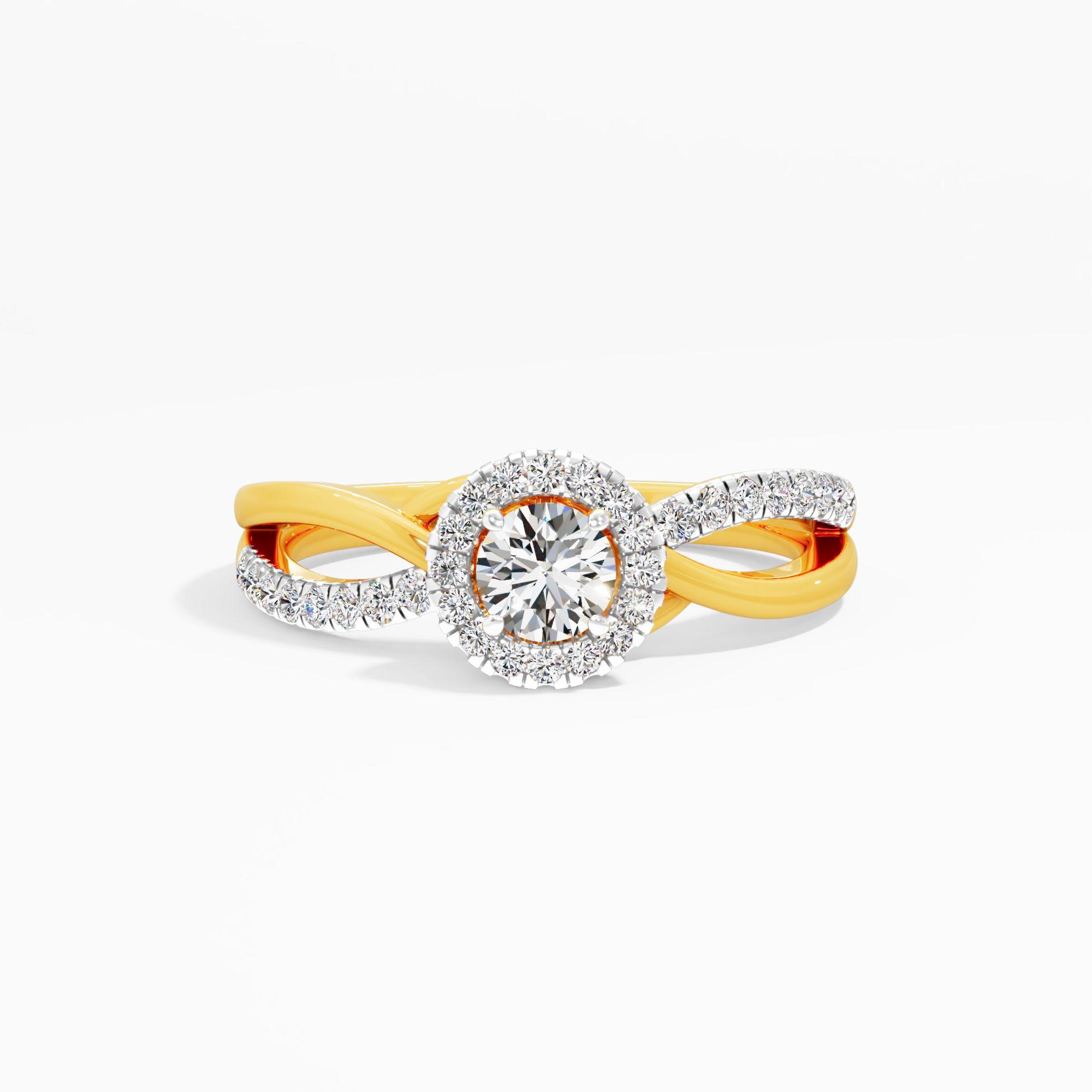 Rolling Wave Diamond Ring