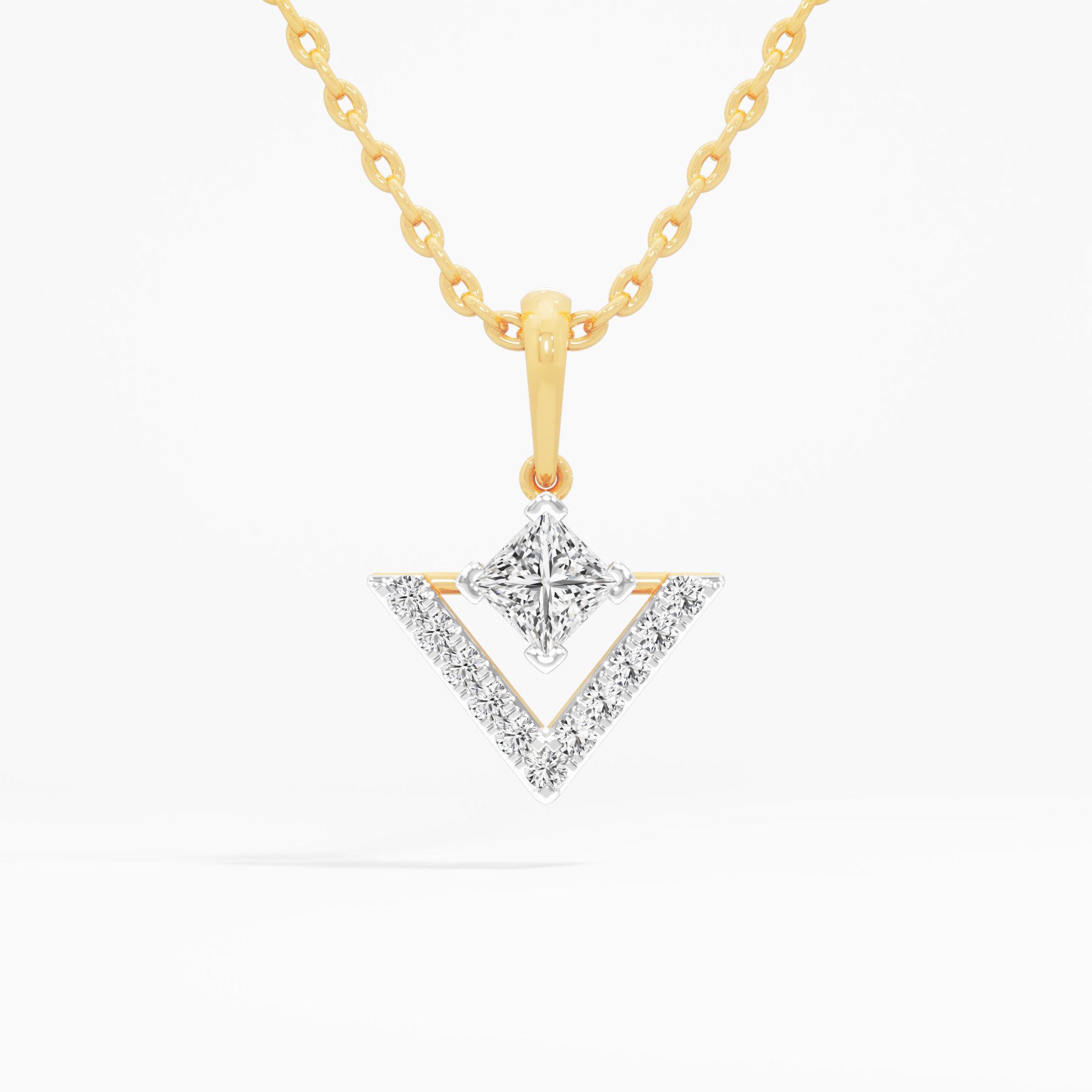 Vanguard Sparkle Charms Pendants | Pendant Only in 9KT Yellow Gold (Diamond Quality: FG-VVS VS)